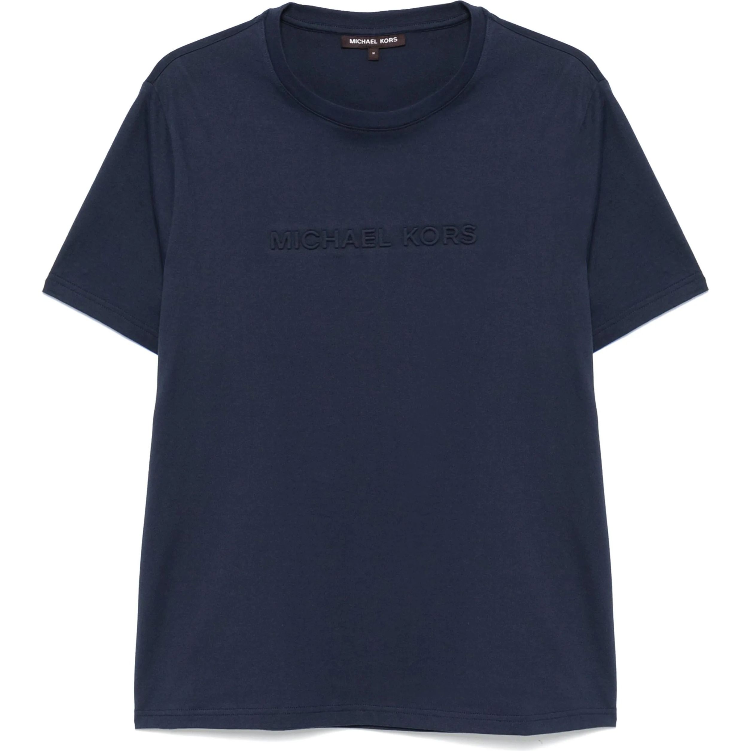 MICHAEL KORS Marškinėliai trump. rankovėmis vyrams, Mėlyna, Embossed logo tee