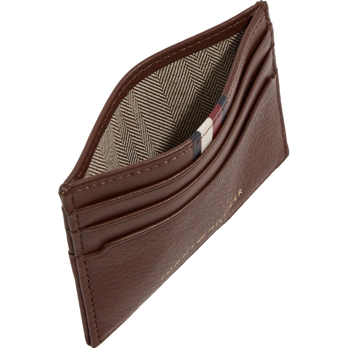 TOMMY HILFIGER Piniginė vyrams, Ruda, Prem cc holder 3