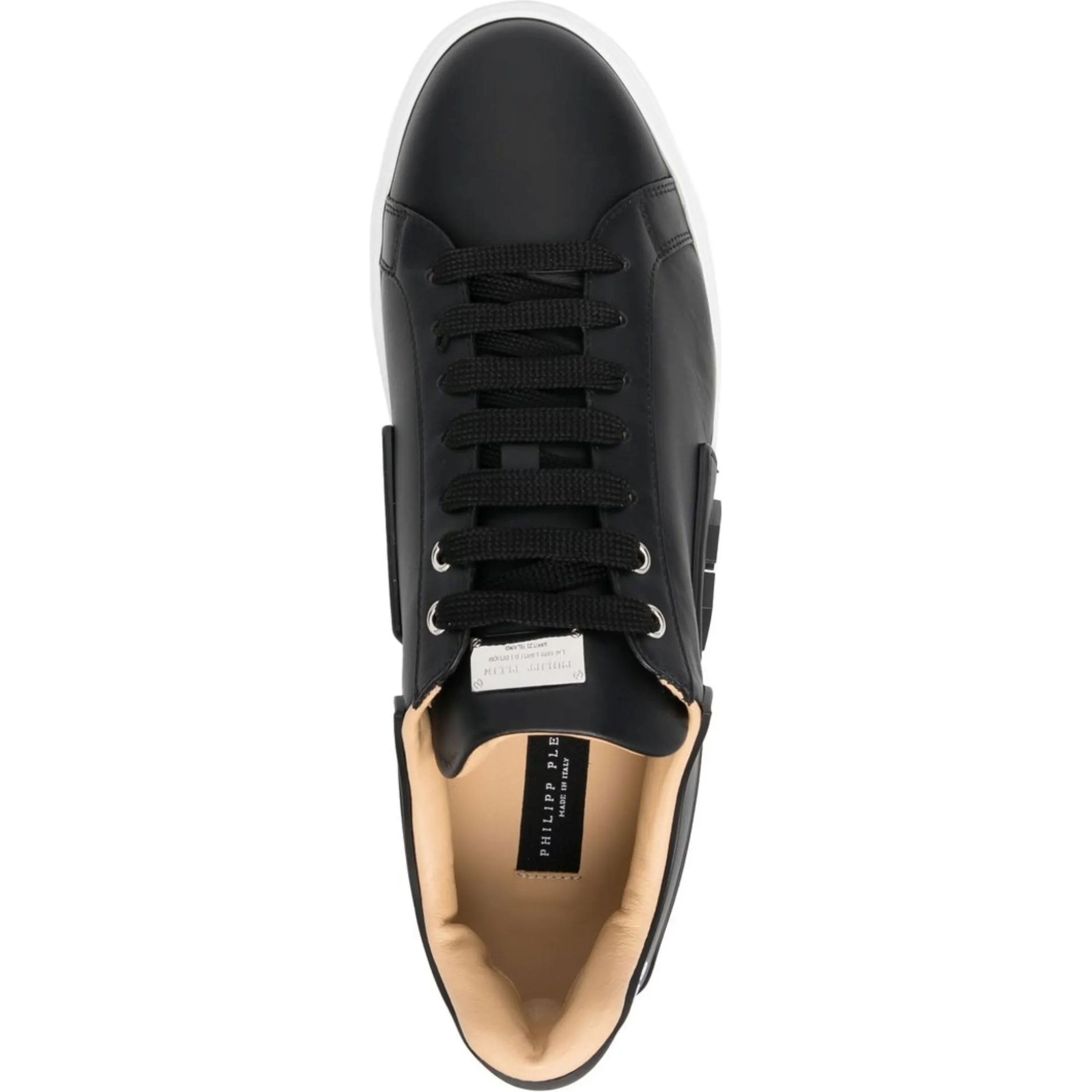 PHILIPP PLEIN Sportiniai bateliai vyrams, Juoda, Lo-top sneakers phantom 4