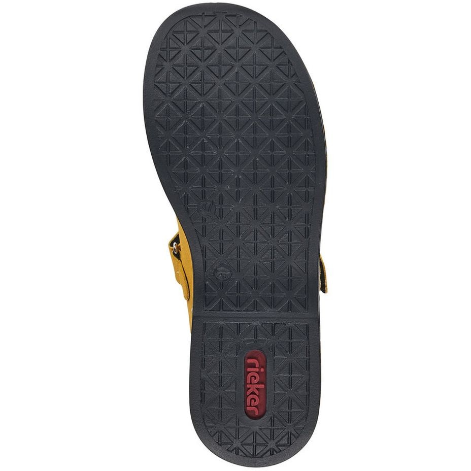 RIEKER Basutės moterims, Geltona, SANDALS 6