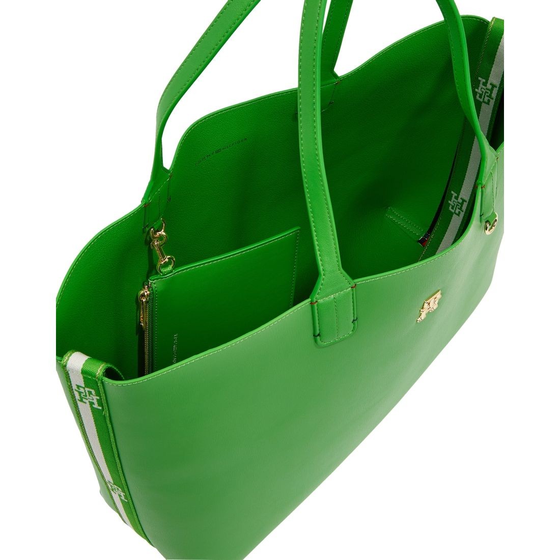 TOMMY HILFIGER Pirkinių krepšys moterims, Žalia, Iconic tote 4