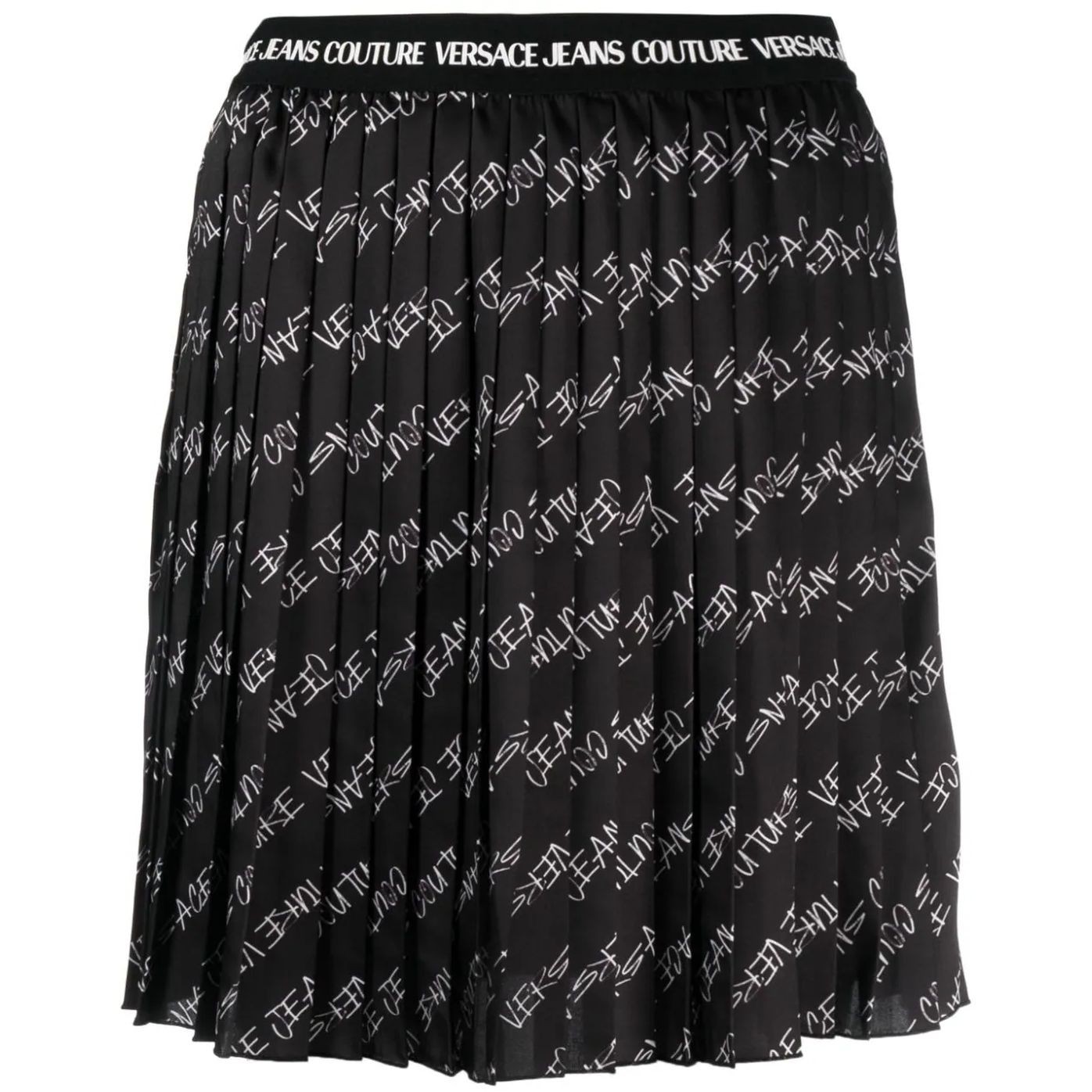 VERSACE JEANS CUTURE Mini sijonas moterims, Juoda, Mini skirt 1