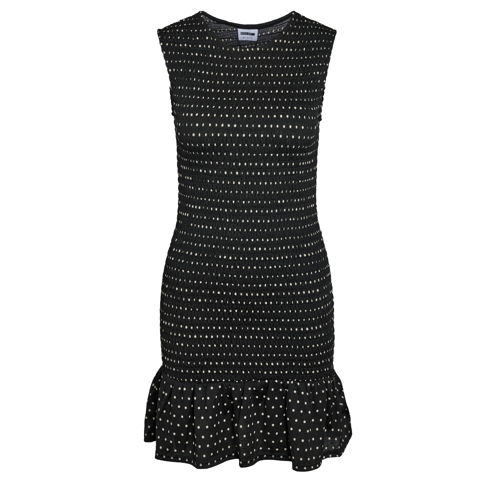 NOISY MAY Mini suknelė moterims, Juoda, Bea smock dress