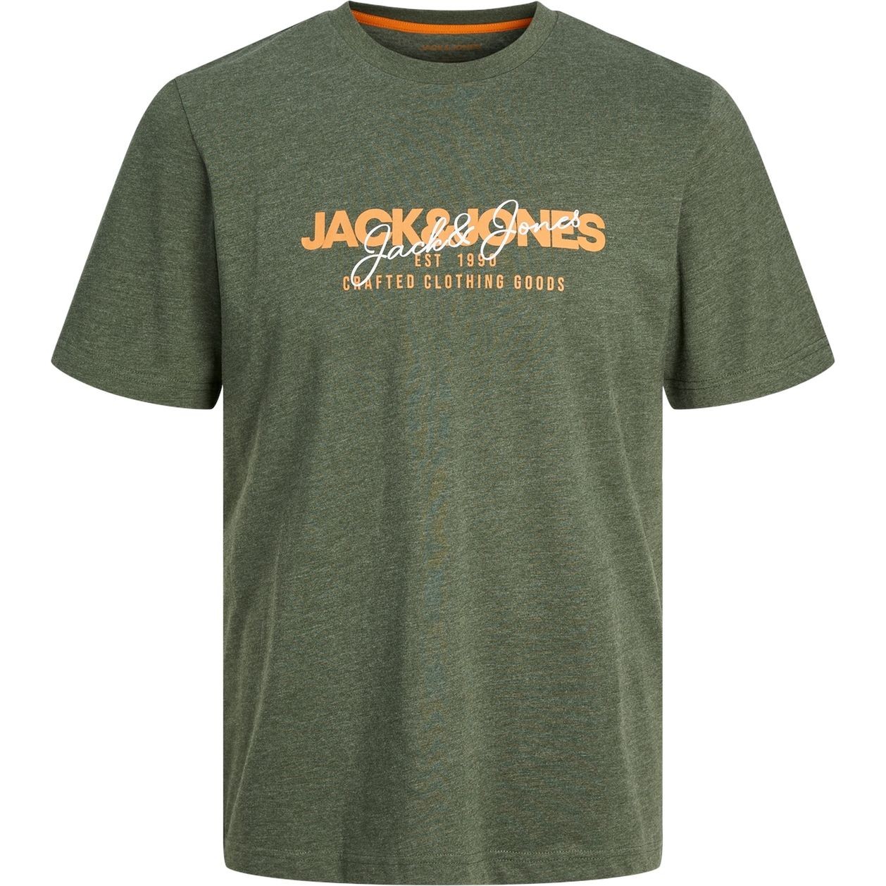 JACK & JONES Marškinėliai vyrams, Chaki, Alvis tee 1