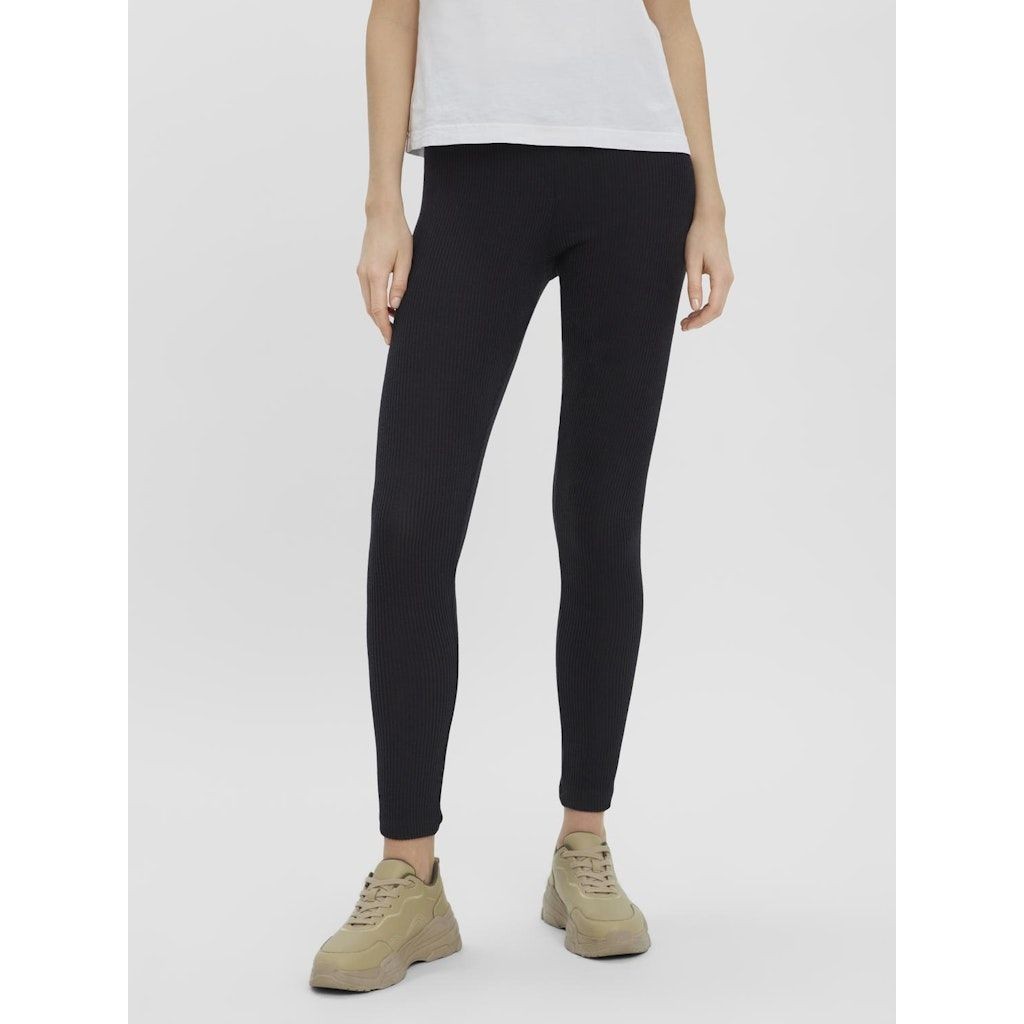 VERO MODA Kelnės moterims, Juoda, VMFANNIE HW TIGHTS J 4
