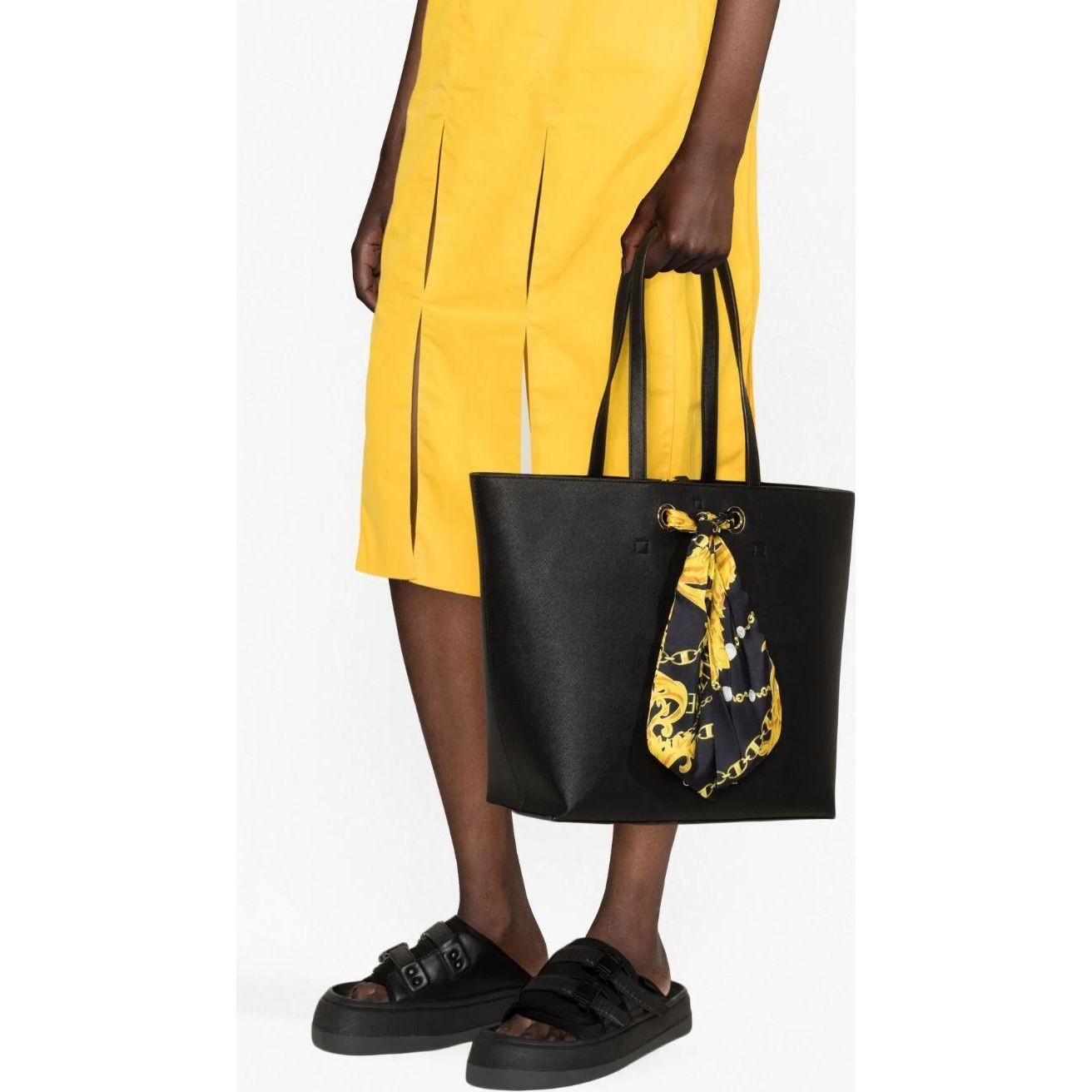 VERSACE JEANS CUTURE Pirkinių krepšys moterims, Juoda, Thelma classic shopping bag 3