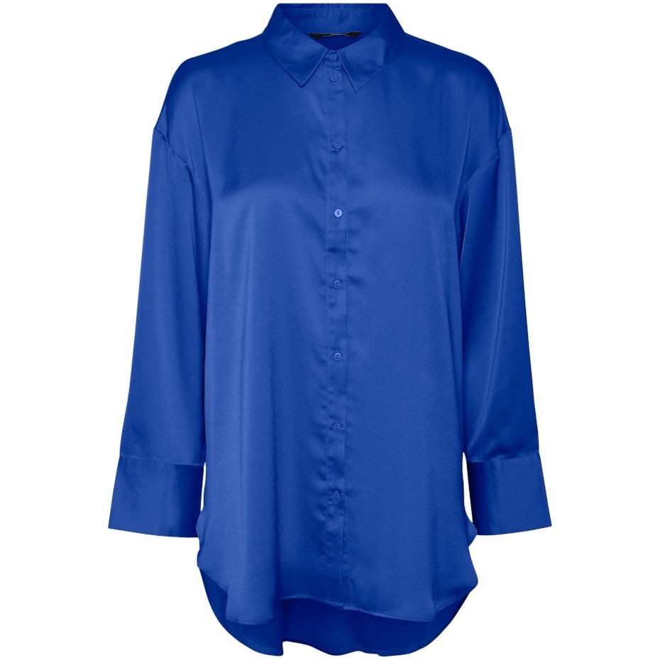 VERO MODA Marškiniai moterims, Mėlyna, VMRIE OLI LS OVERSHIR 1