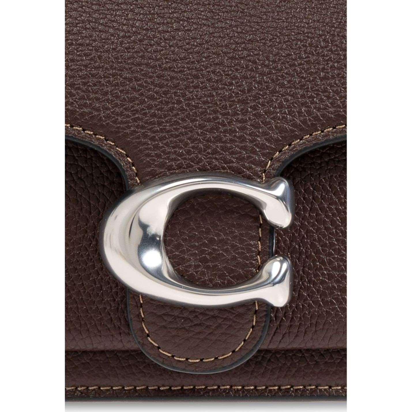 COACH Rankinė per petį moterims, Ruda, Leather tabby shoulder bag 20 5