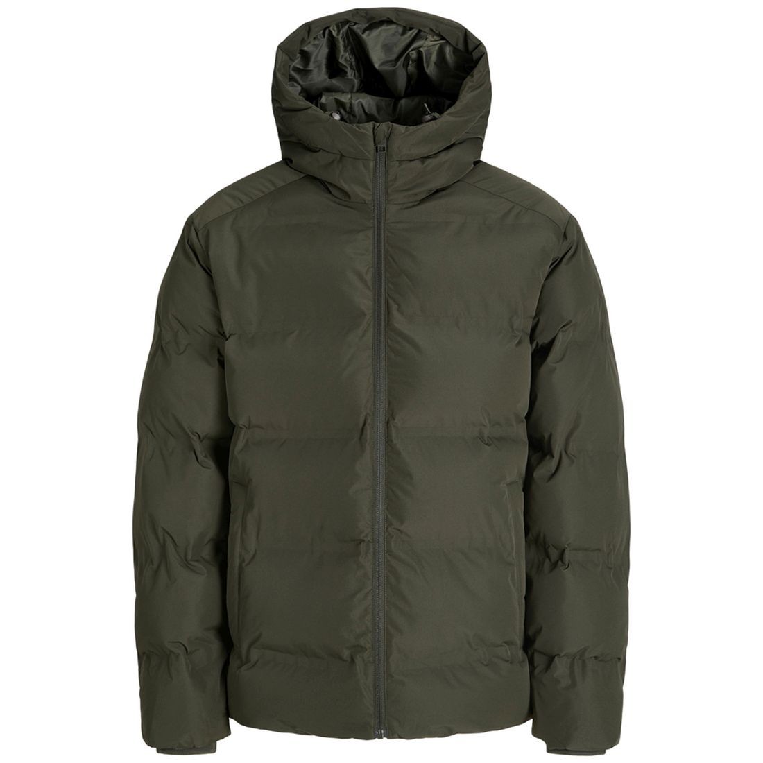 JACK & JONES Pūkinė striukė vyrams, Chaki, Soho puffer hood