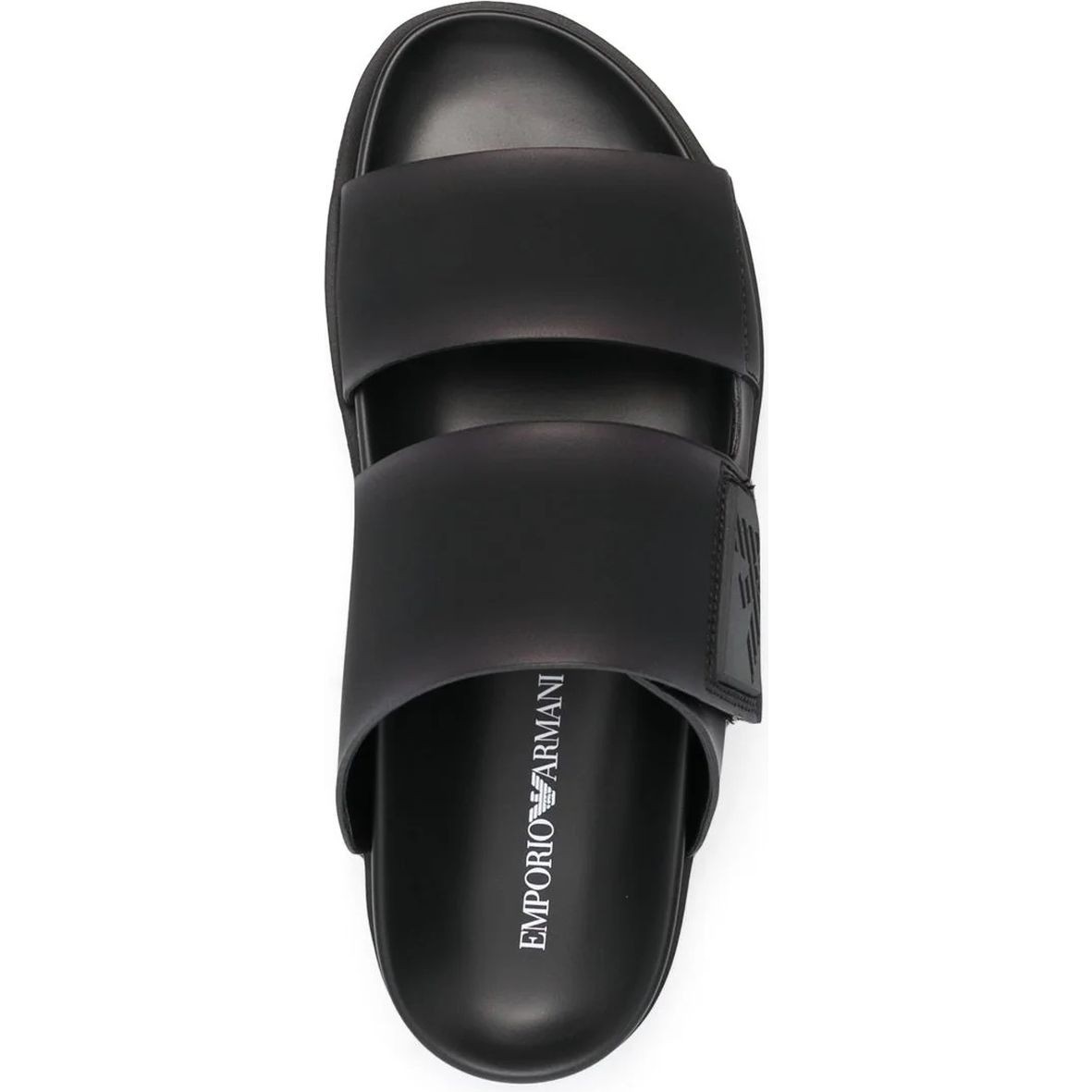 EMPORIO ARMANI Basutės vyrams, Juoda, Sandal 4