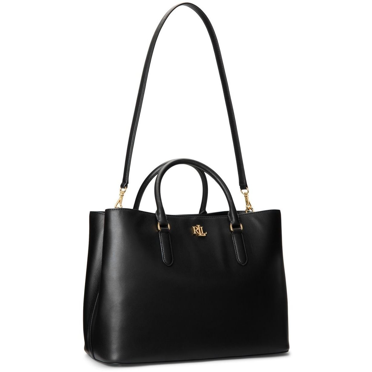 LAUREN RALPH LAUREN Pirkinių krepšys moterims, Juoda, Mary large satchel bag 4