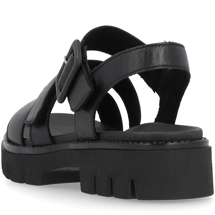 REMONTE Basutės moterims, Juoda, SANDALS 5