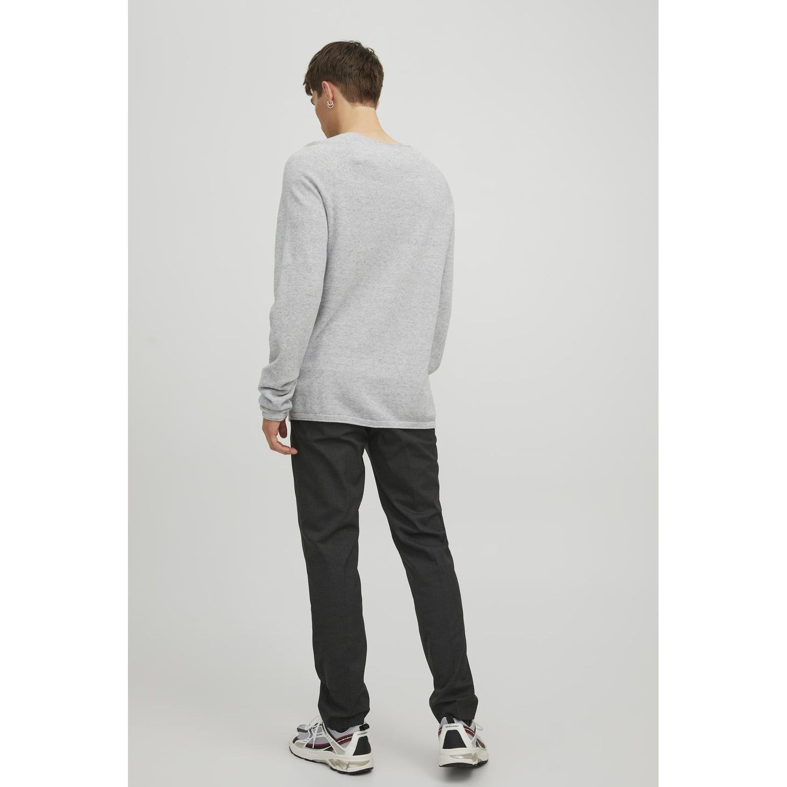 JACK & JONES Megztinis vyrams, Pilka, Jjehill pullover 4