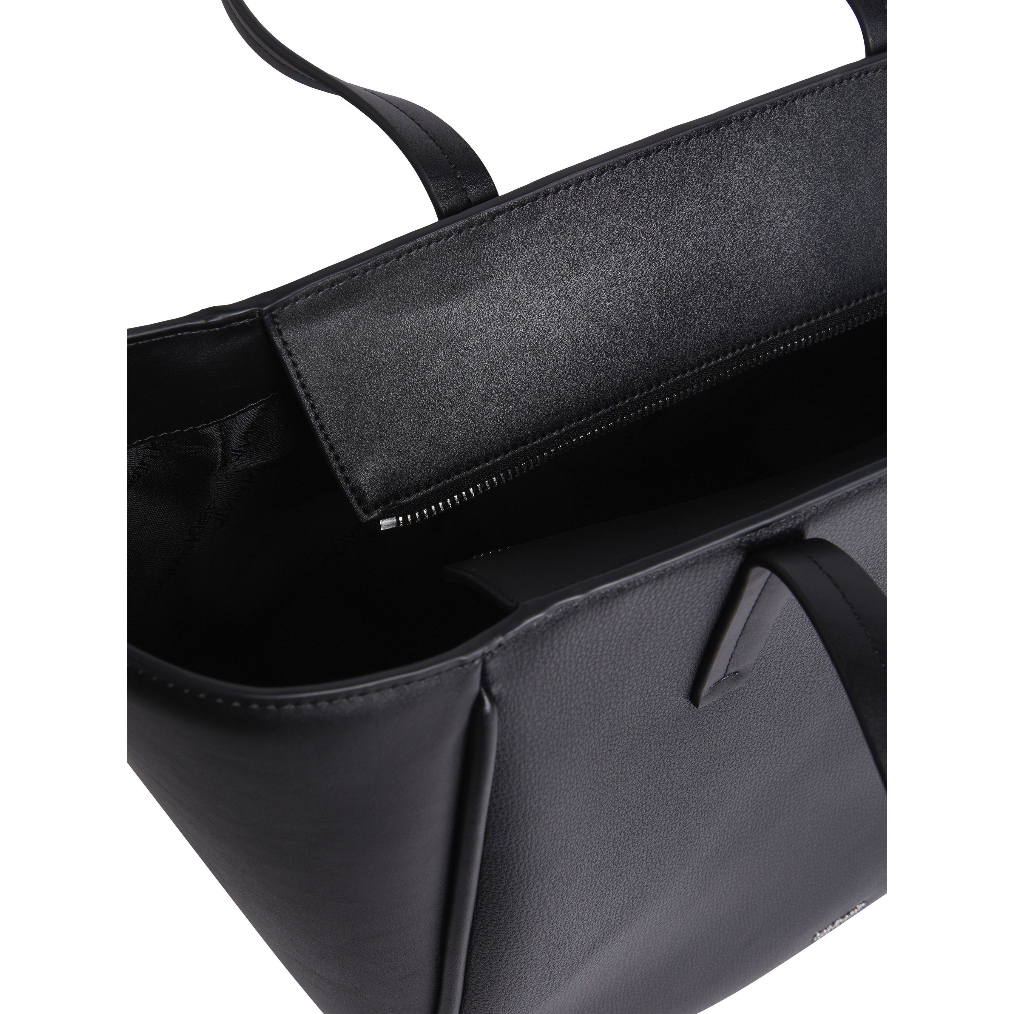 CALVIN KLEIN Pirkinių krepšys moterims, Juoda, Refine medium shopper 4