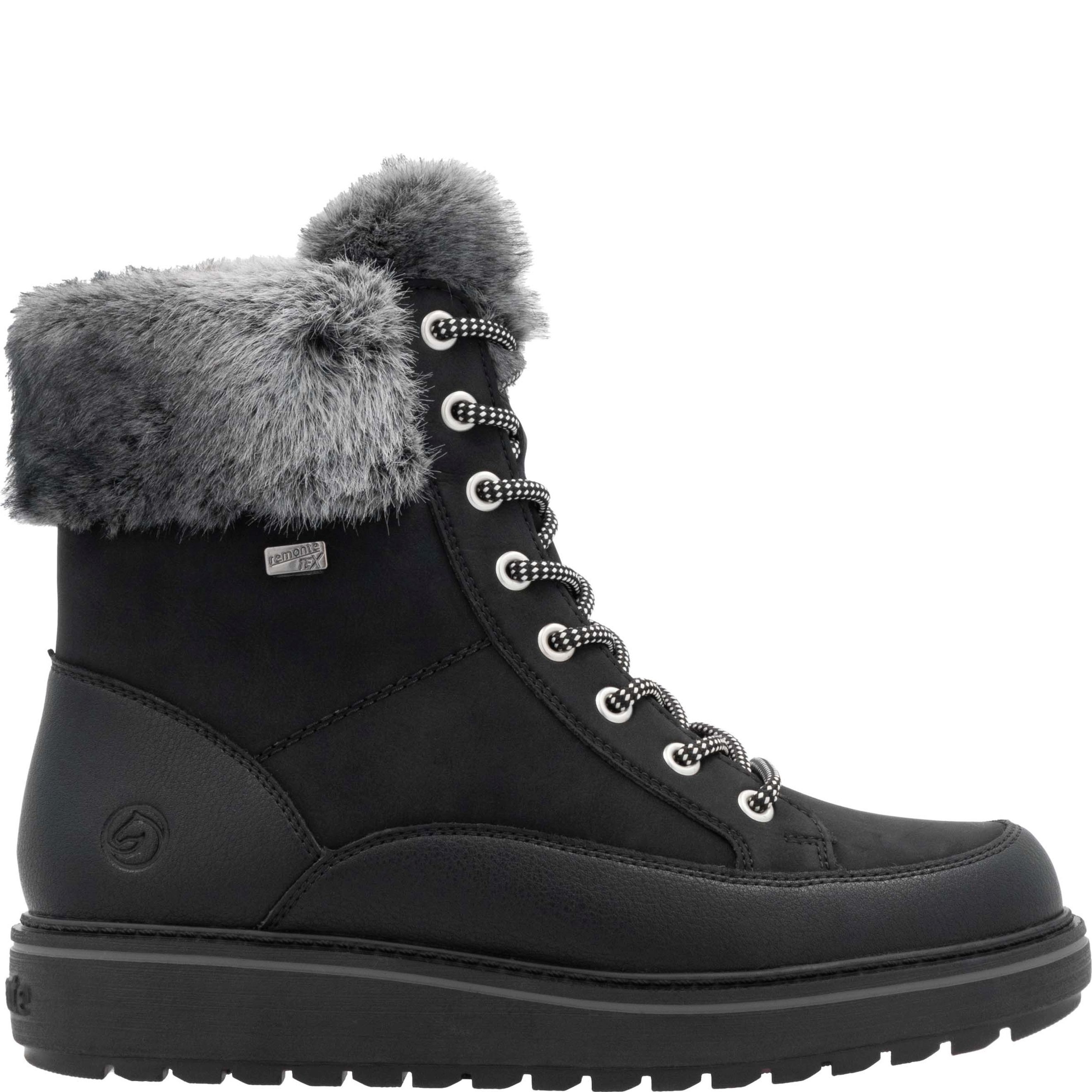 REMONTE Aulinukai moterims, Juoda, Ladies mid height boots 3