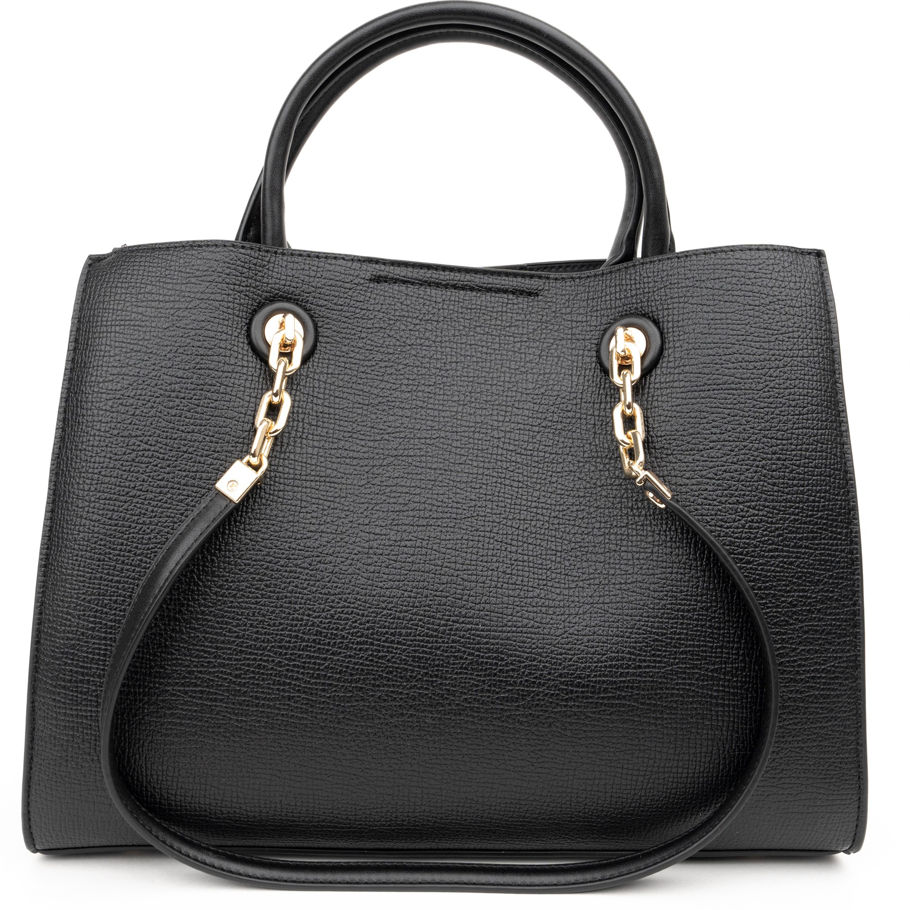 JULICE Pirkinių krepšys moterims, Juoda, Tote bag 1