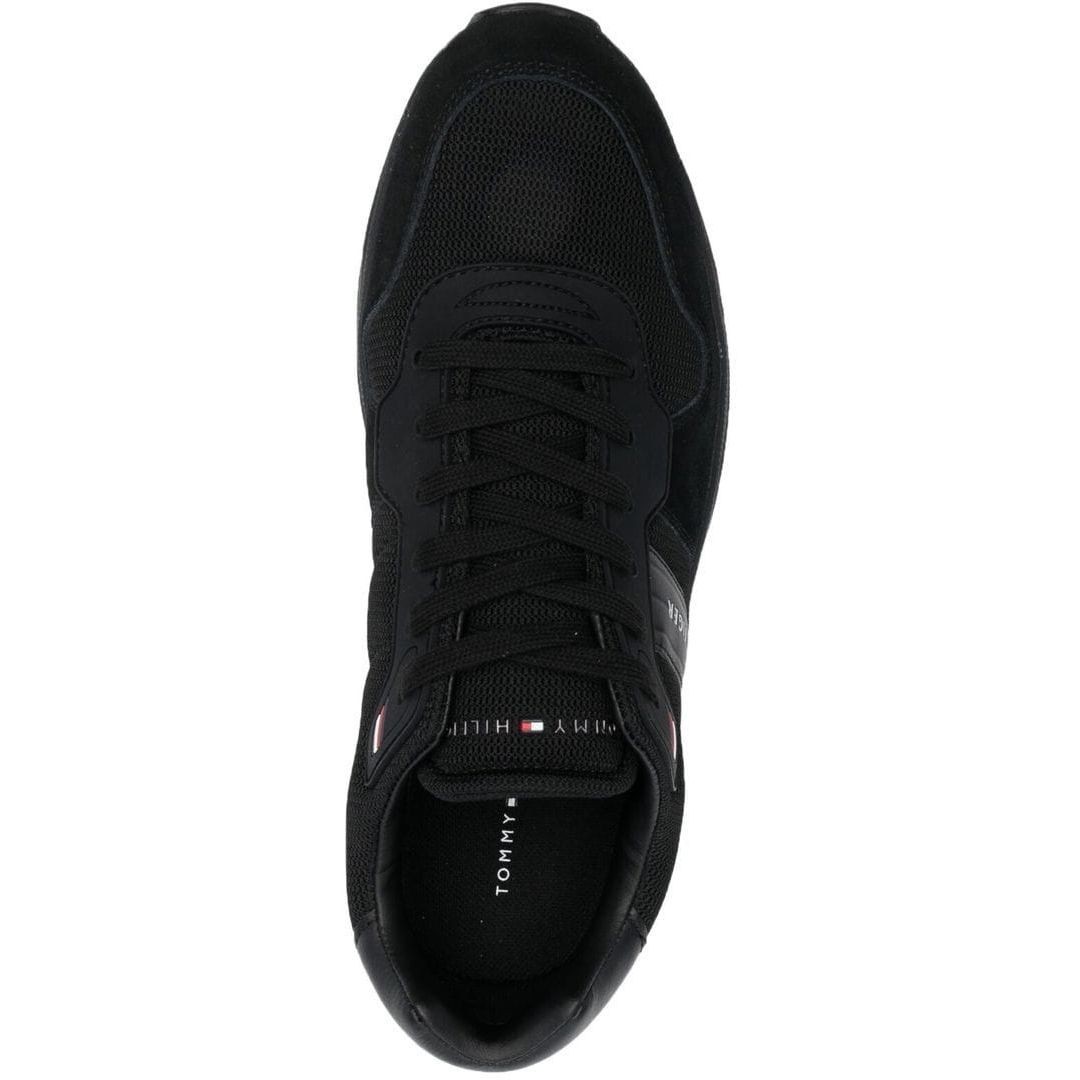 TOMMY HILFIGER Sportiniai bateliai vyrams, Juoda, CORPORATE MIX RUNNER 4