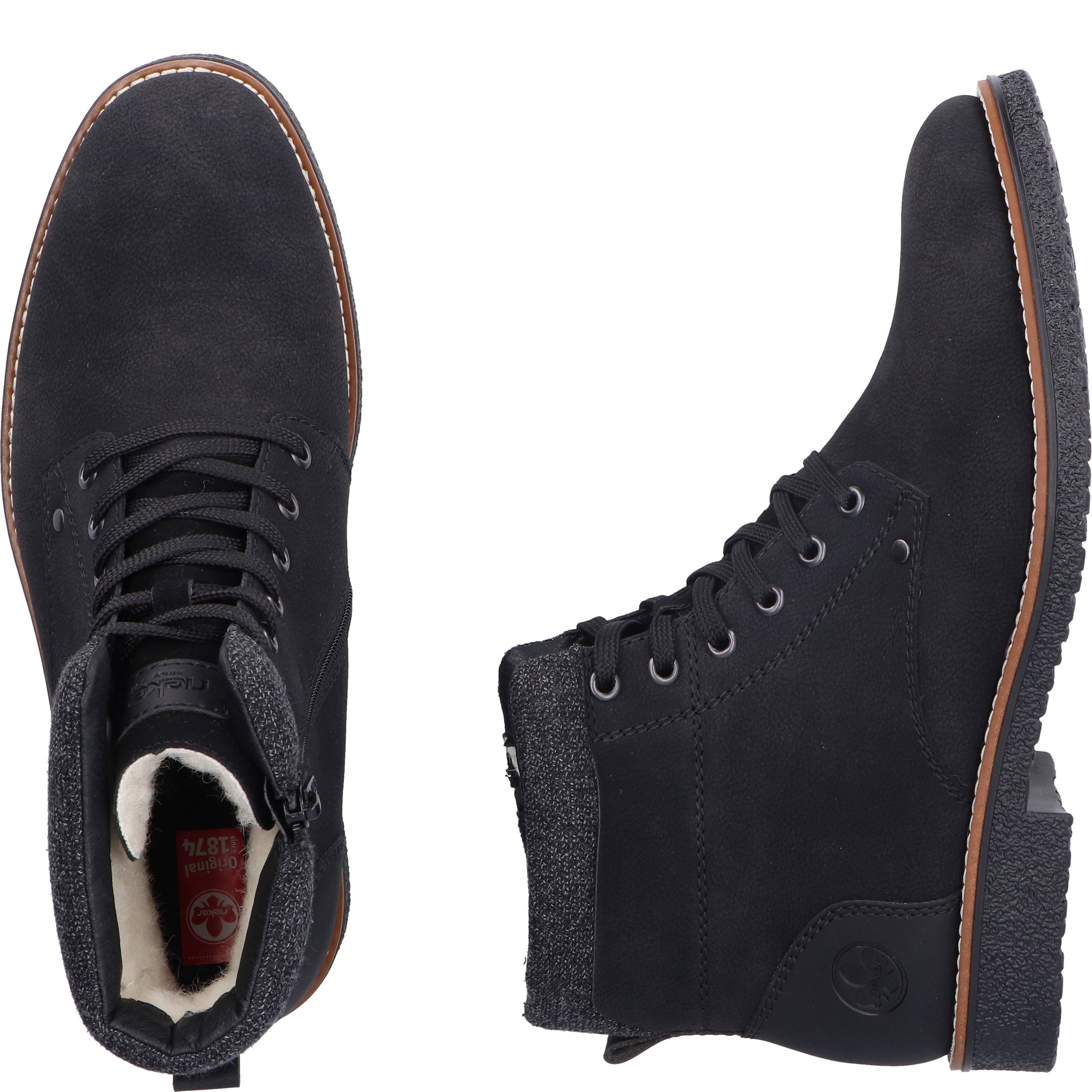 RIEKER Aulinukai vyrams, Juoda, BOOTIES 9