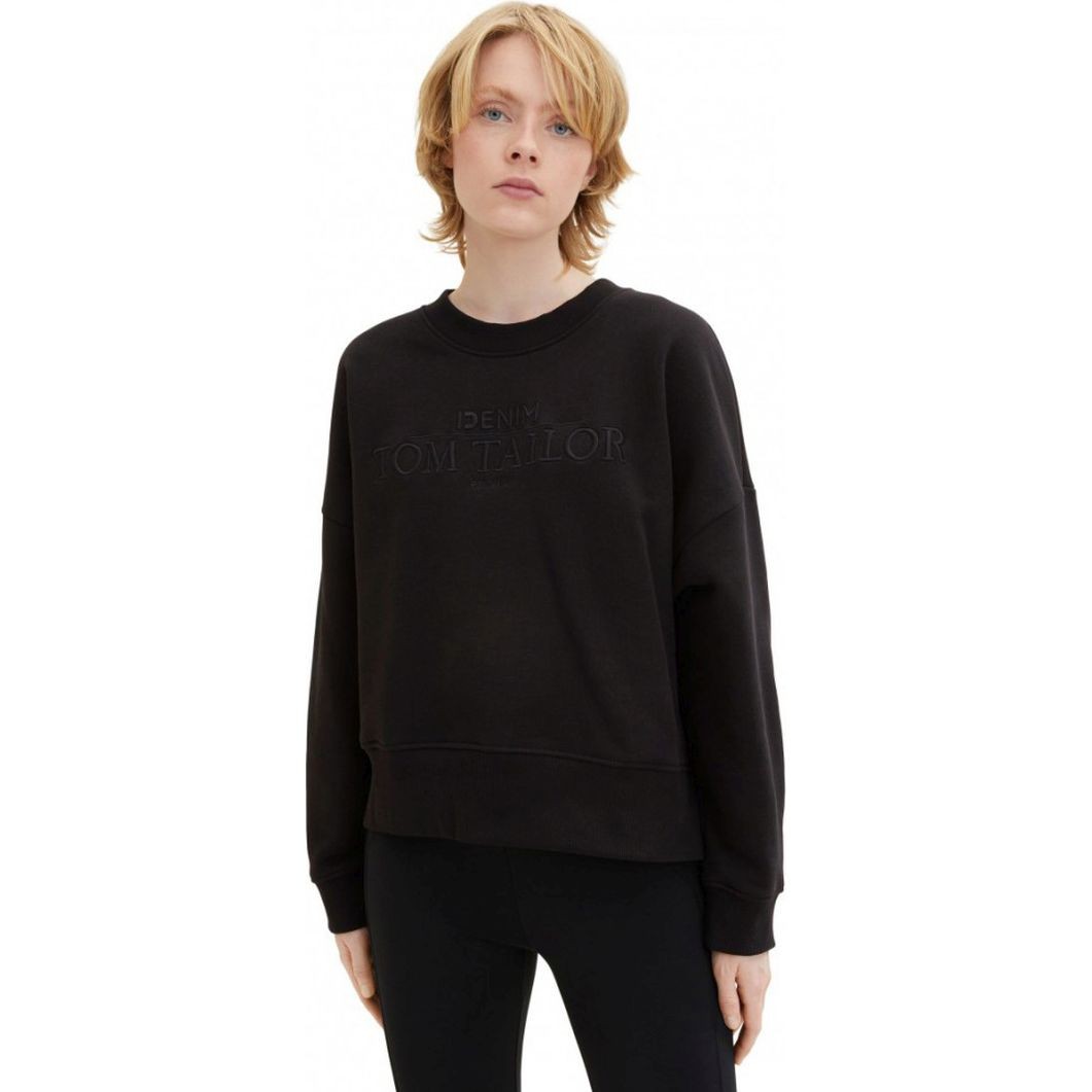 TOM TAILOR Megztinis moterims, Juoda, Megztinis 2