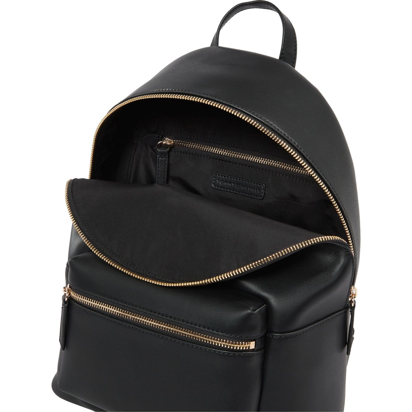 TOMMY HILFIGER Kuprinė moterims, Juoda, Logotape backpack 3
