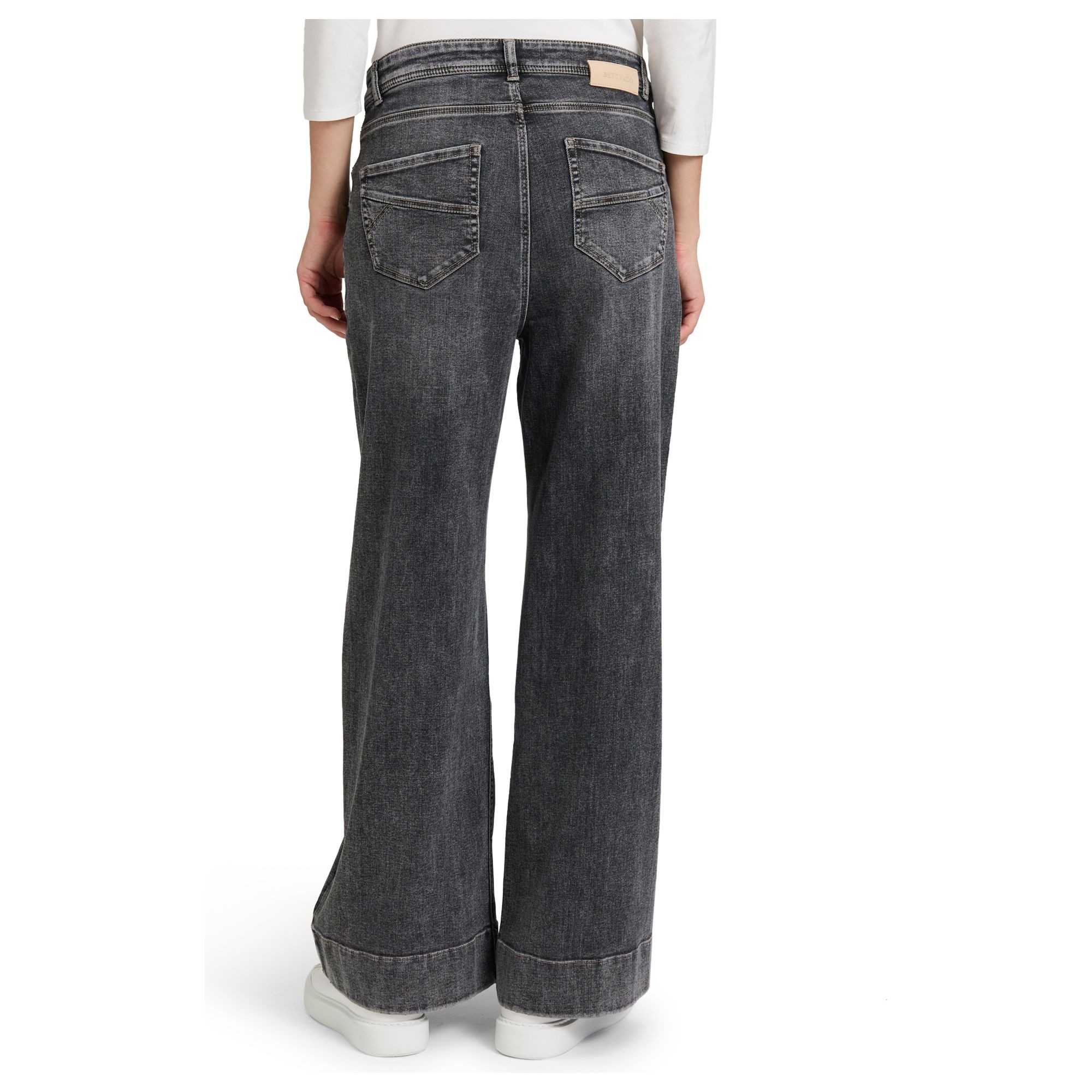 BETTY & CO Kelnės moterims, Pilka, Mot.džinsai 4