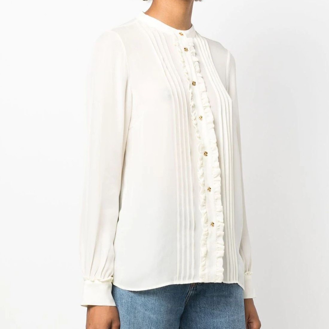 MICHAEL KORS Palaidinės moterims, Kūno, Rfl button down blouse 2