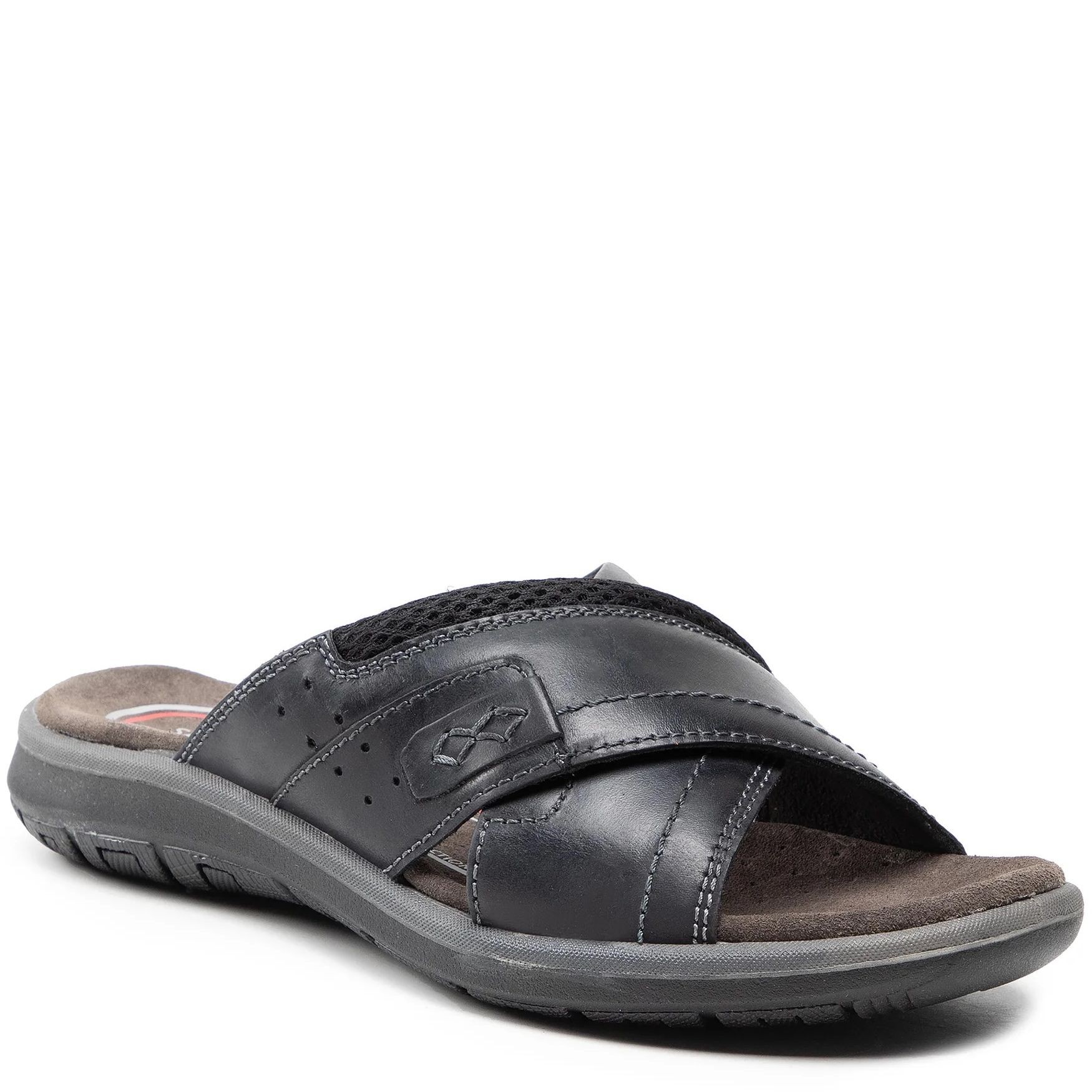 SALAMANDER Šlepetės vyrams, Juoda, LOGATO SLIPPERS 2