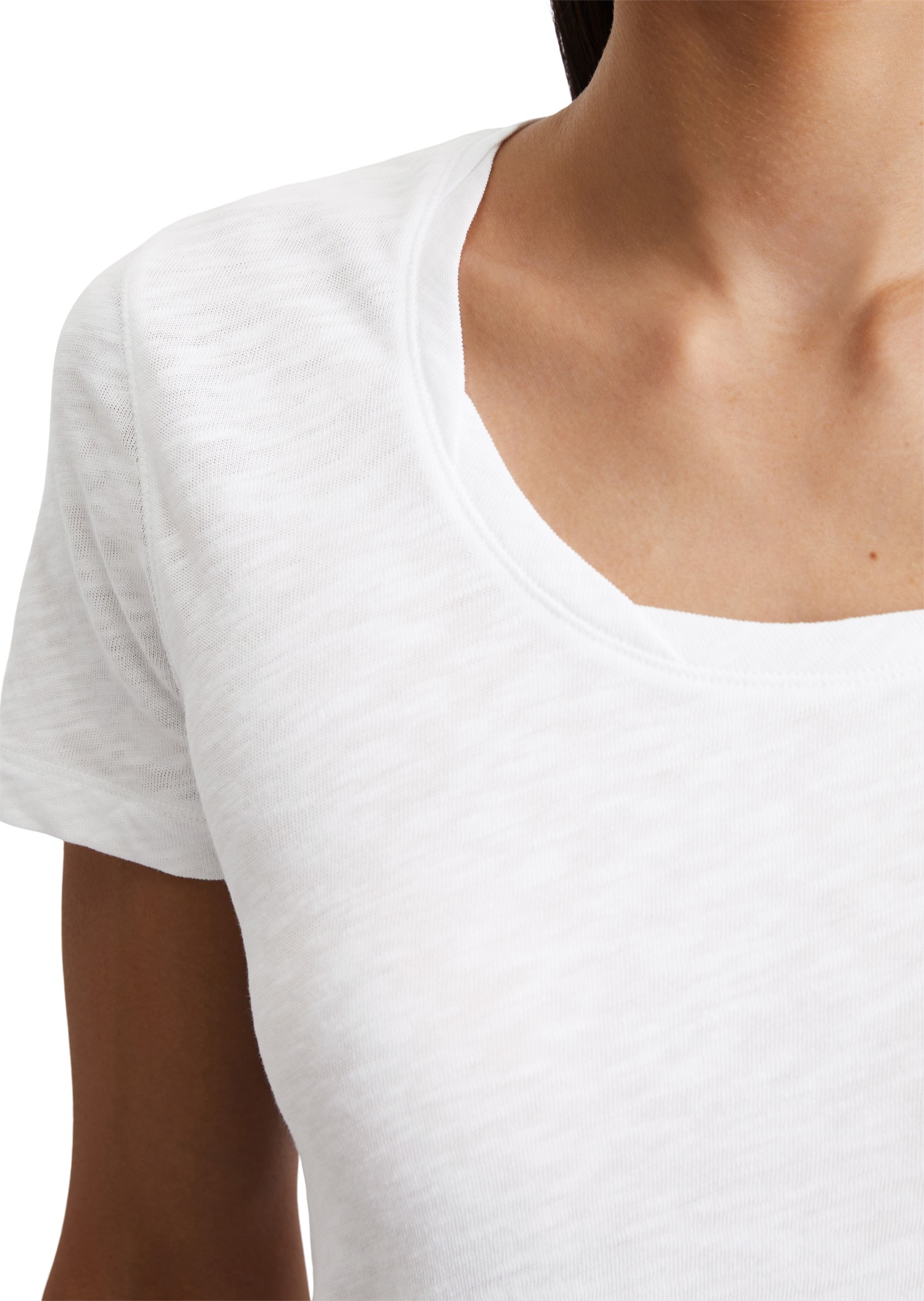 MARC O'POLO Marškinėliai trump. rankovėmis moterims, Balta, Tshirts sh 503226151057 4