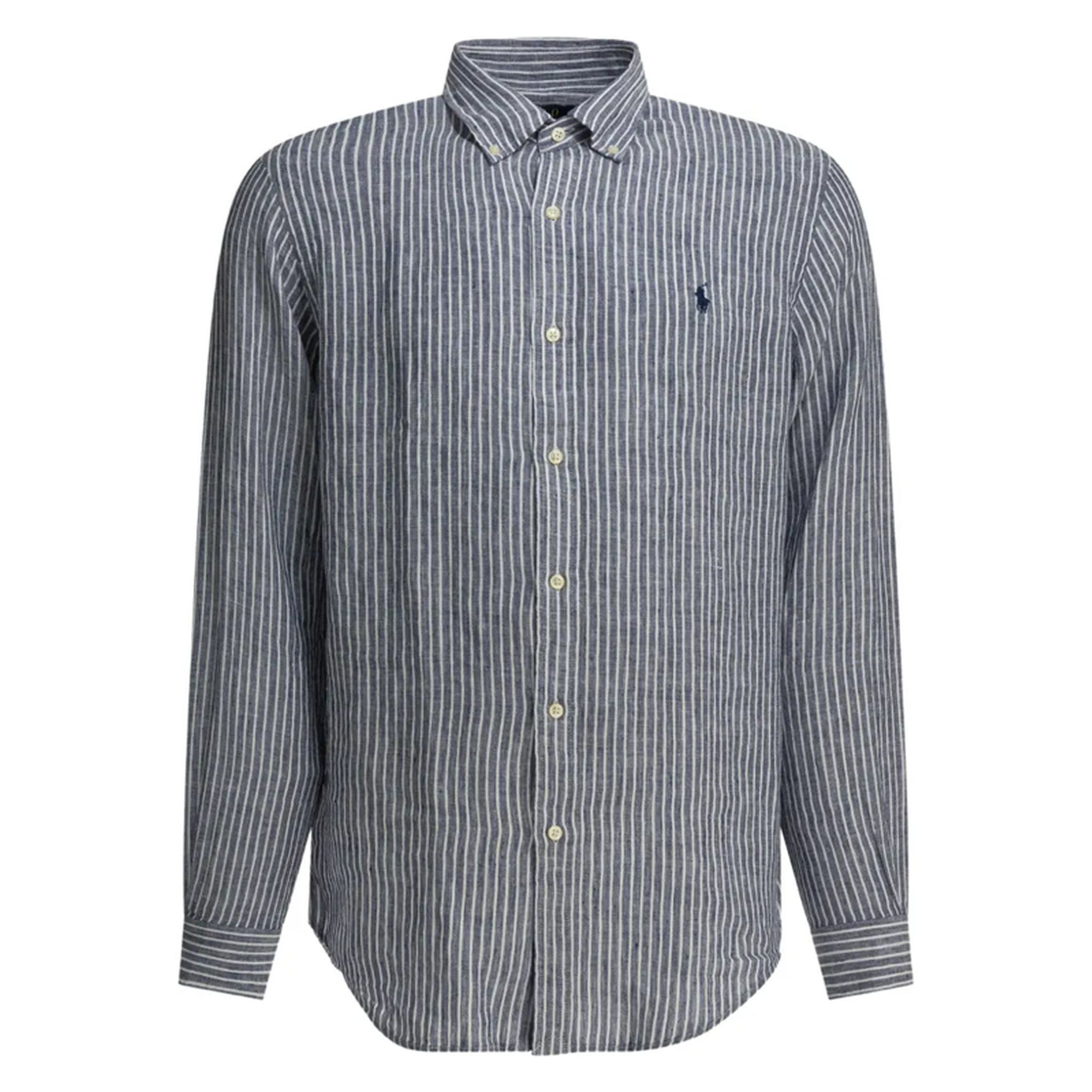 POLO RALPH LAUREN Marškiniai ilgomis rankovėmis vyrams, Mėlyna, Woven-sport shirt-shirt 1