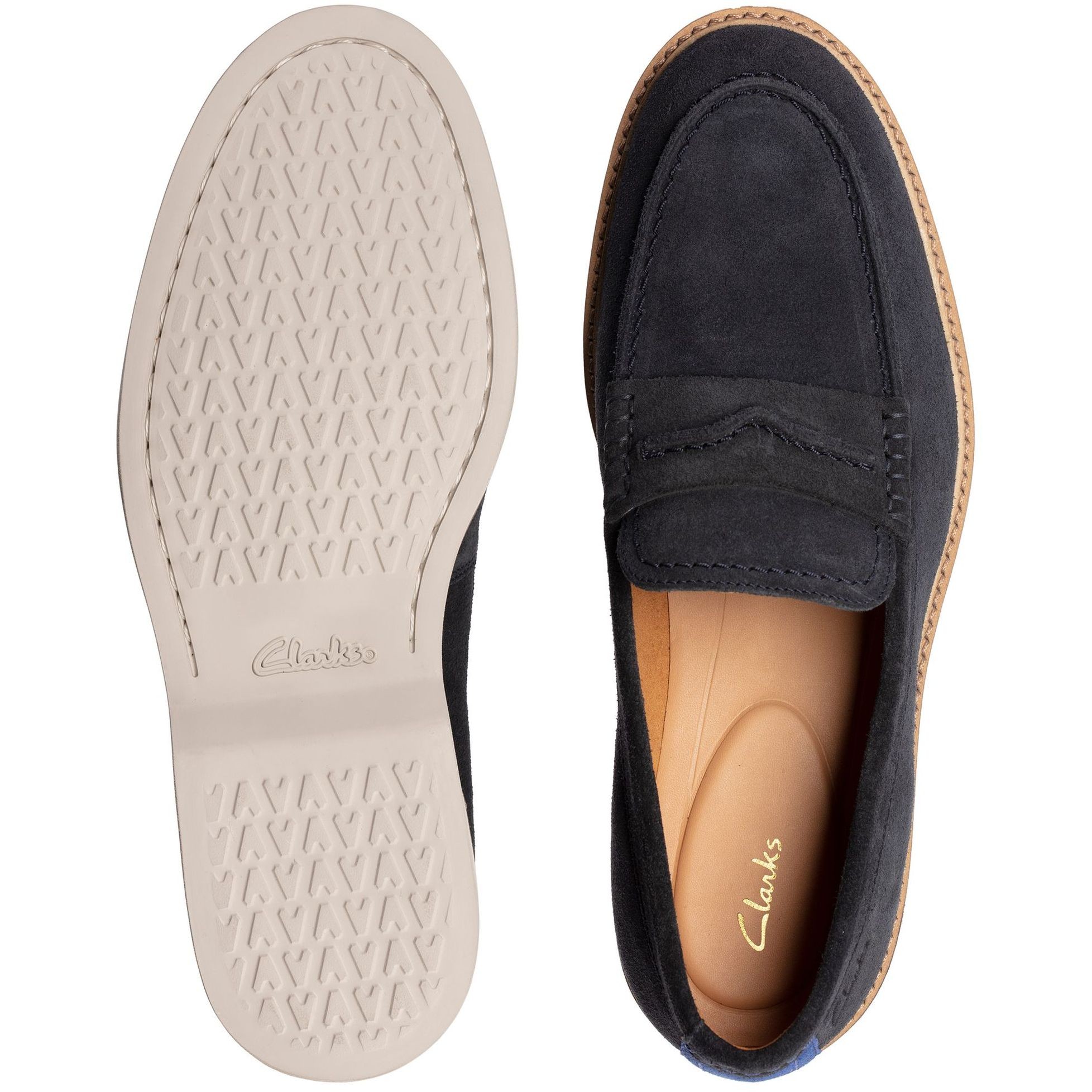 CLARKS Mokasinai vyrams, Mėlyna, Atticus LTSlip mocasins 7