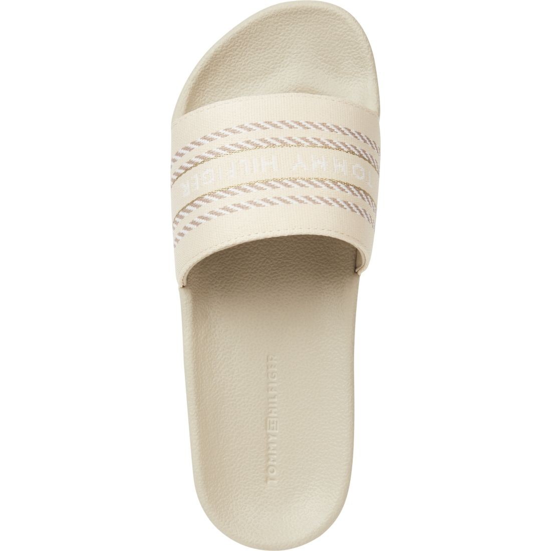 TOMMY HILFIGER Šlepetės moterims, Žalia, Webbing slide 5