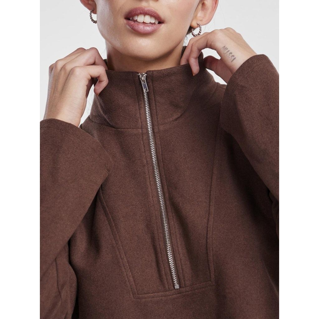 PIECES Megztinis moterims, Ruda, PCFLEX LS FLEECE TOP 5