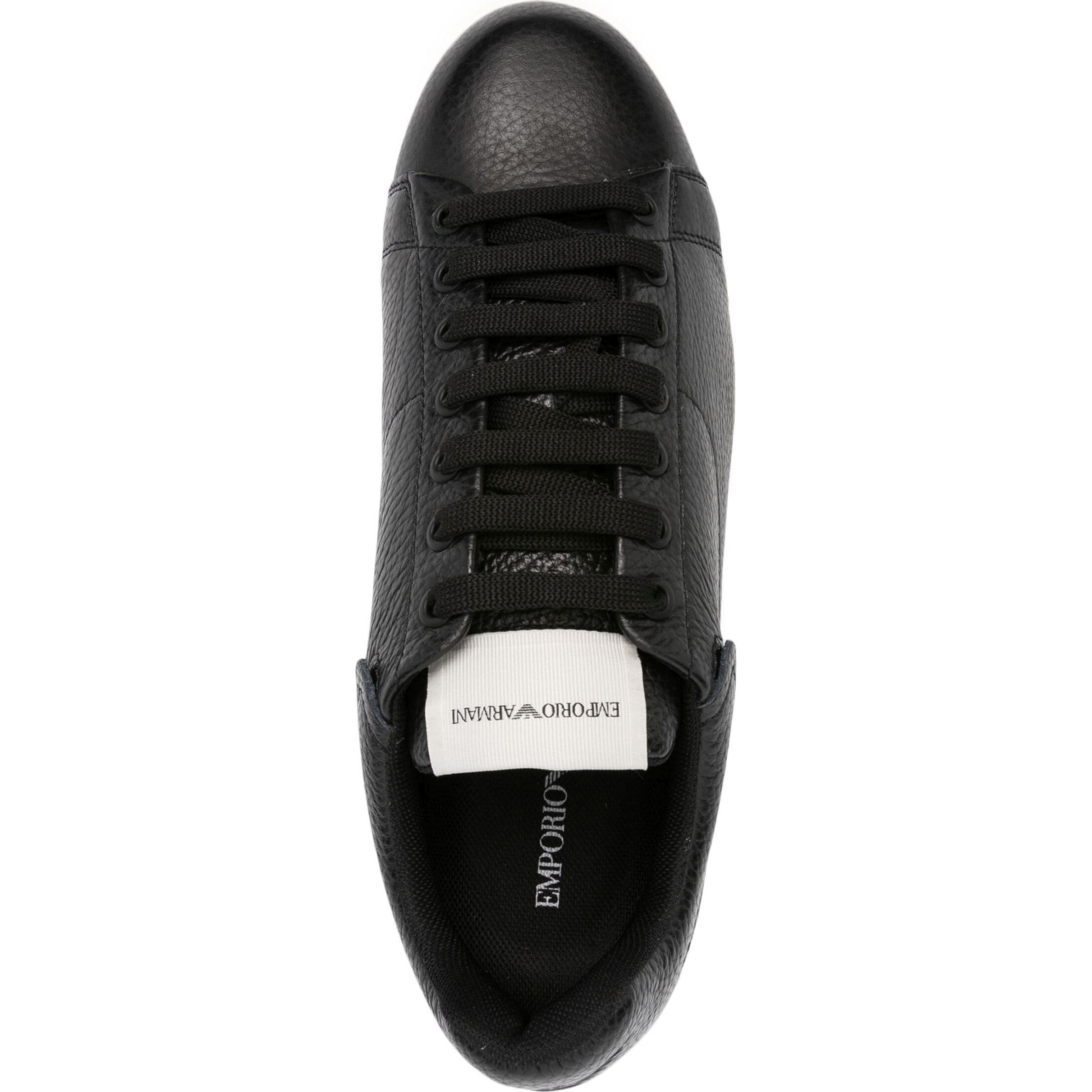 EMPORIO ARMANI Laisvalaikio bateliai vyrams, Juoda, Sneaker 4