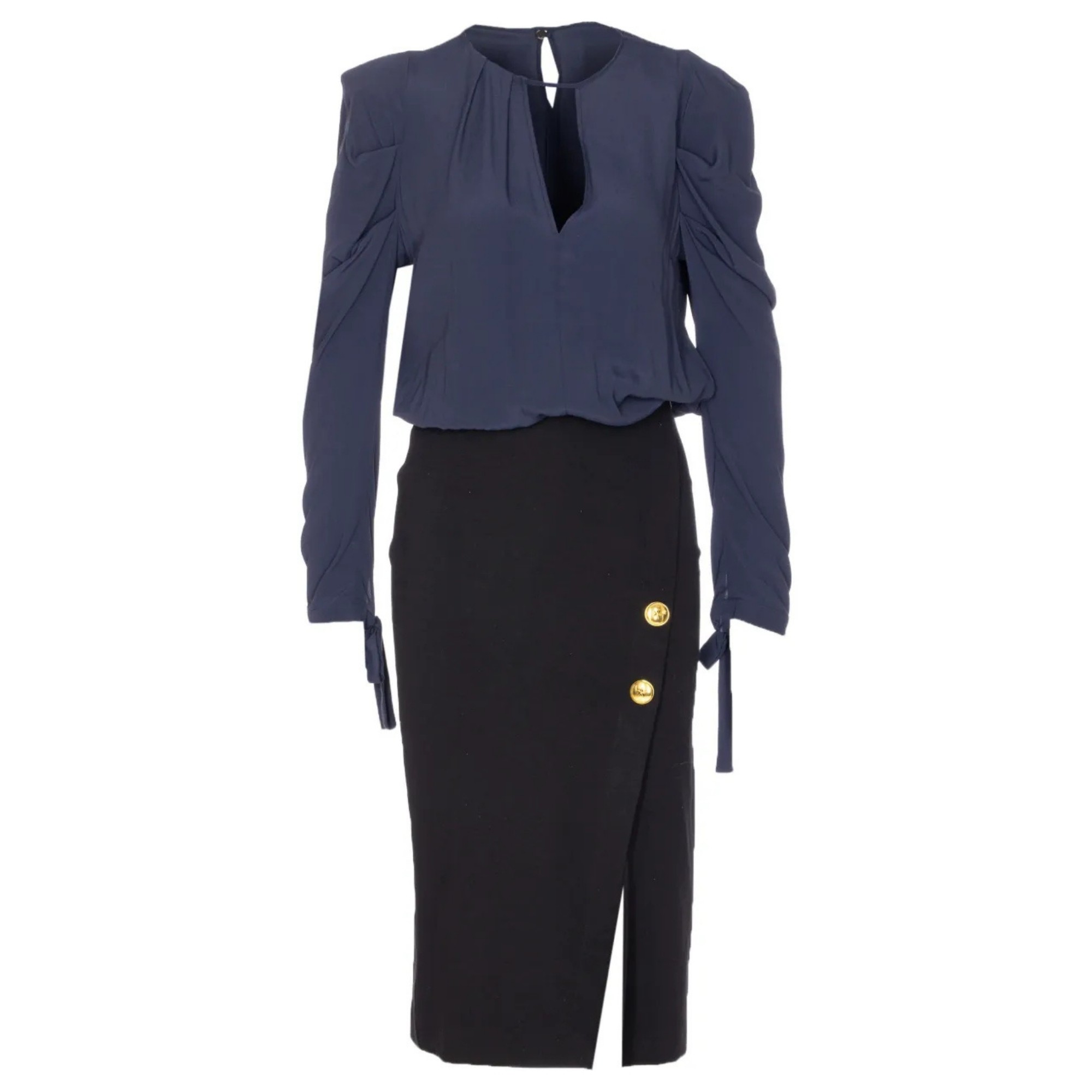 PINKO Midi suknelė moterims, Juoda, Omelette dress 1