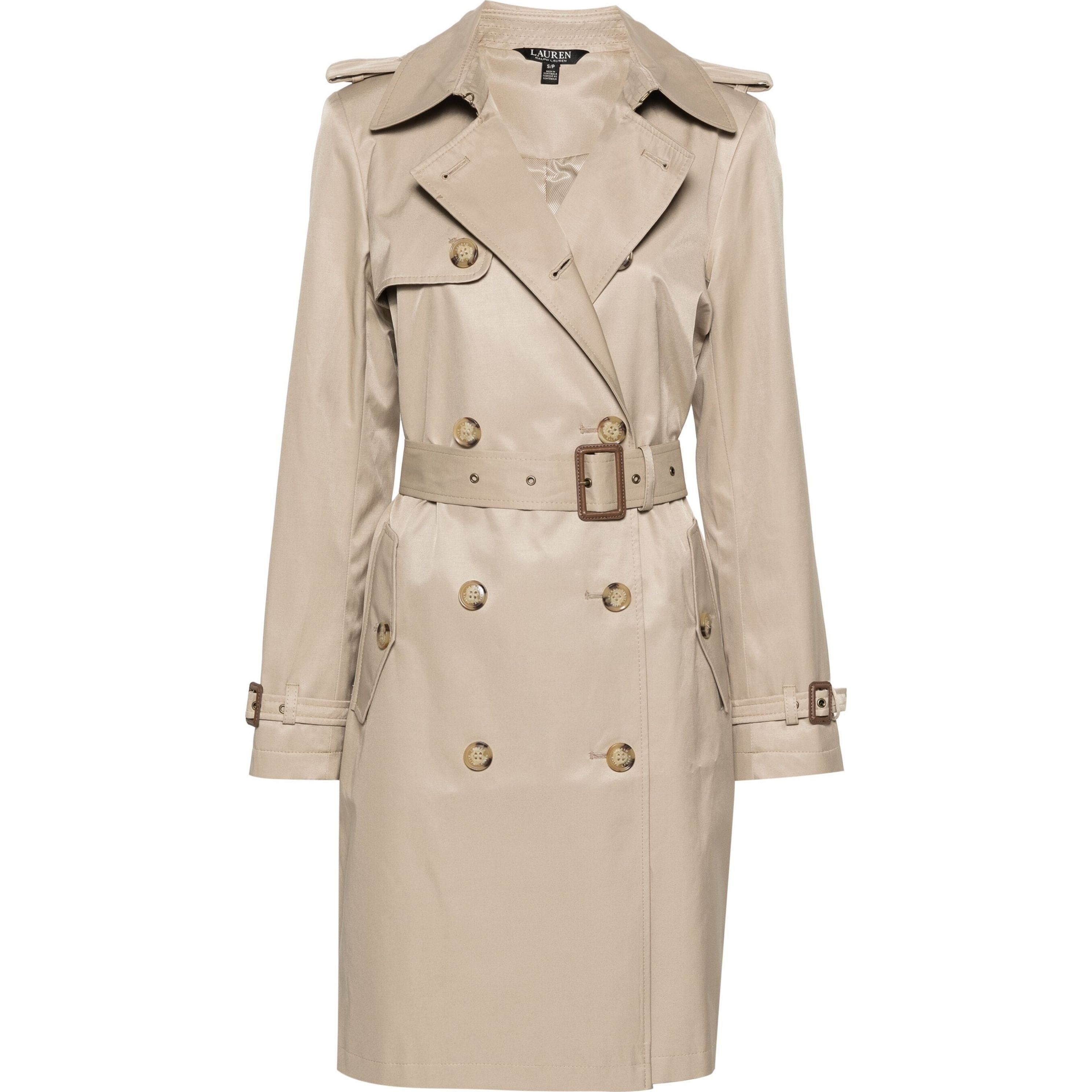 LAUREN RALPH LAUREN Lietpaltis moterims, Smėlio, Lined coat