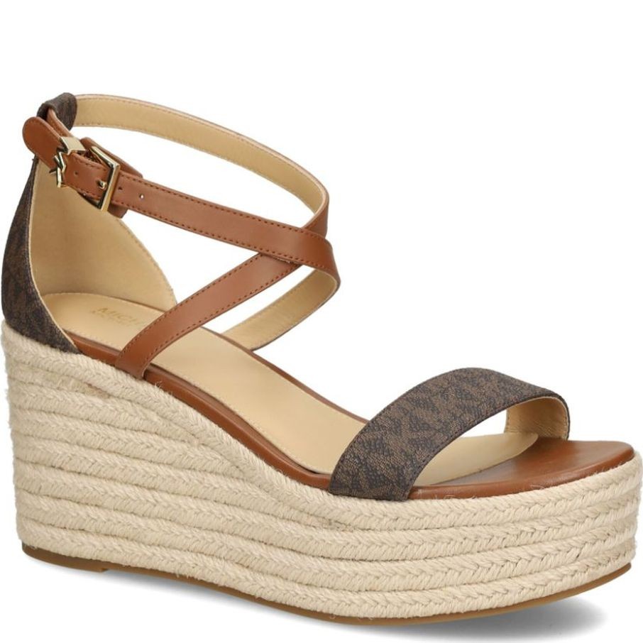 MICHAEL KORS Espadrilės moterims, Ruda, Serena wedge espadrille 2