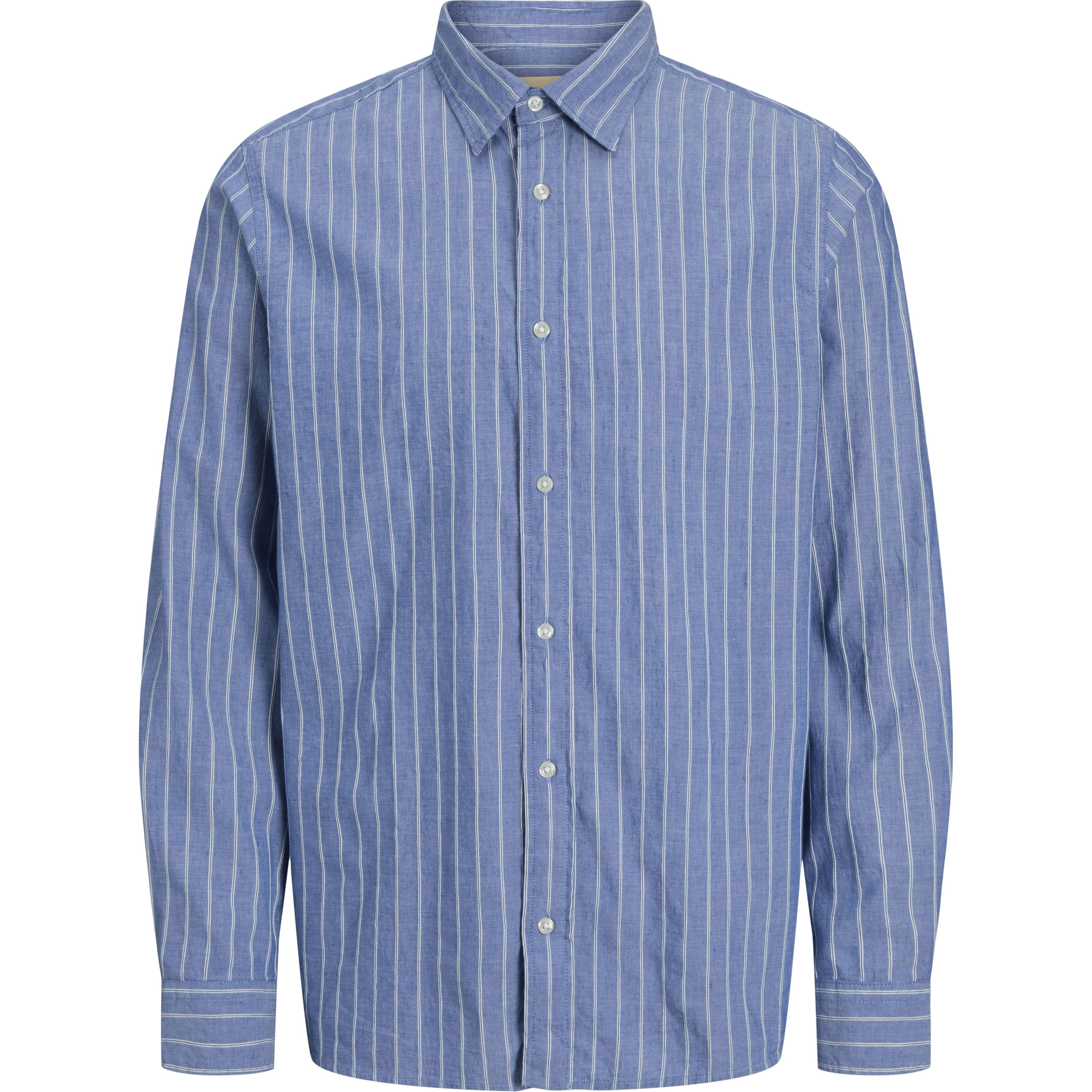 JACK & JONES Marškiniai ilgomis rankovėmis vyrams, Mėlyna, Bluliam shirt