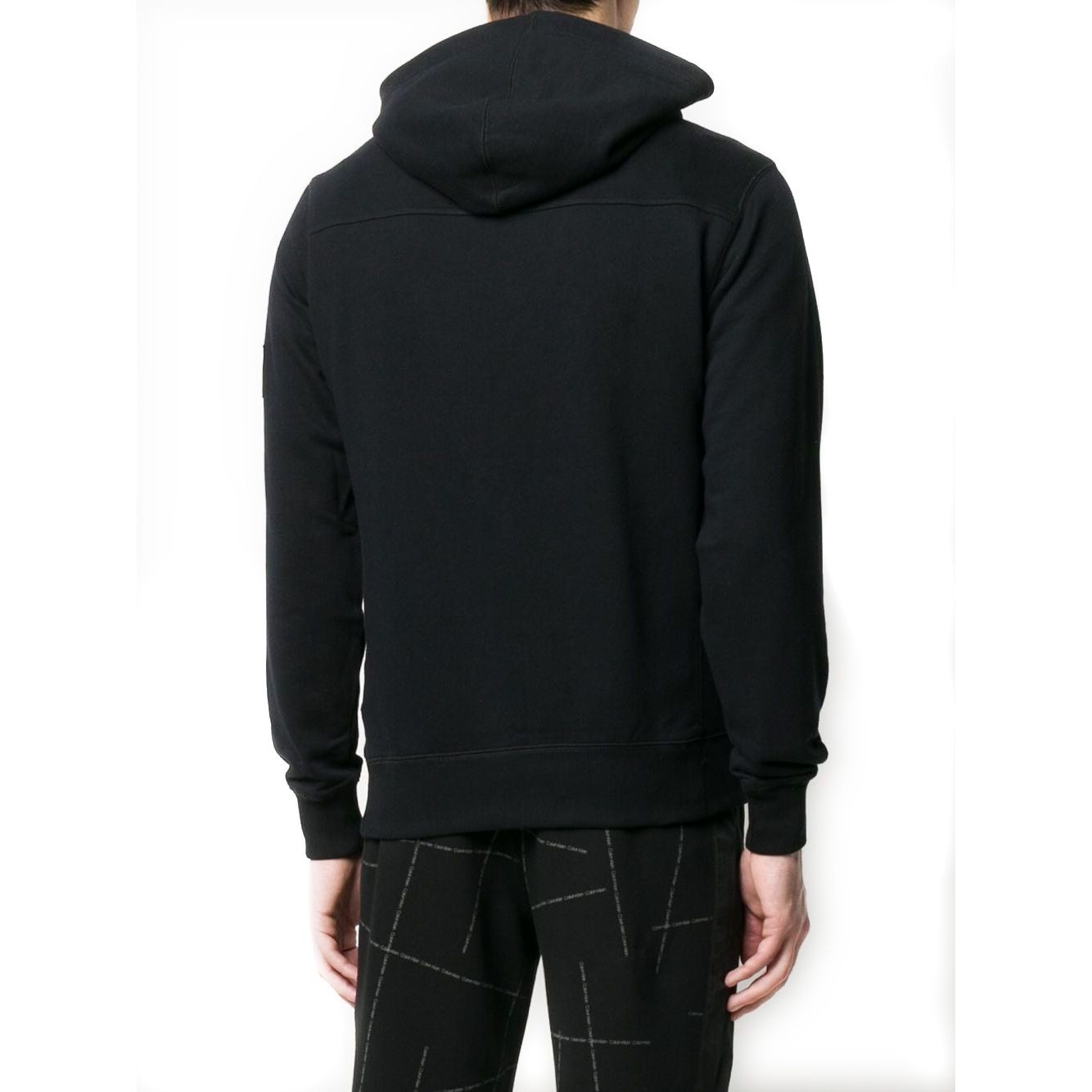 CALVIN KLEIN JEANS Džemperis vyrams, Juoda, MONOGRAM SLEEVE HOODIE 2