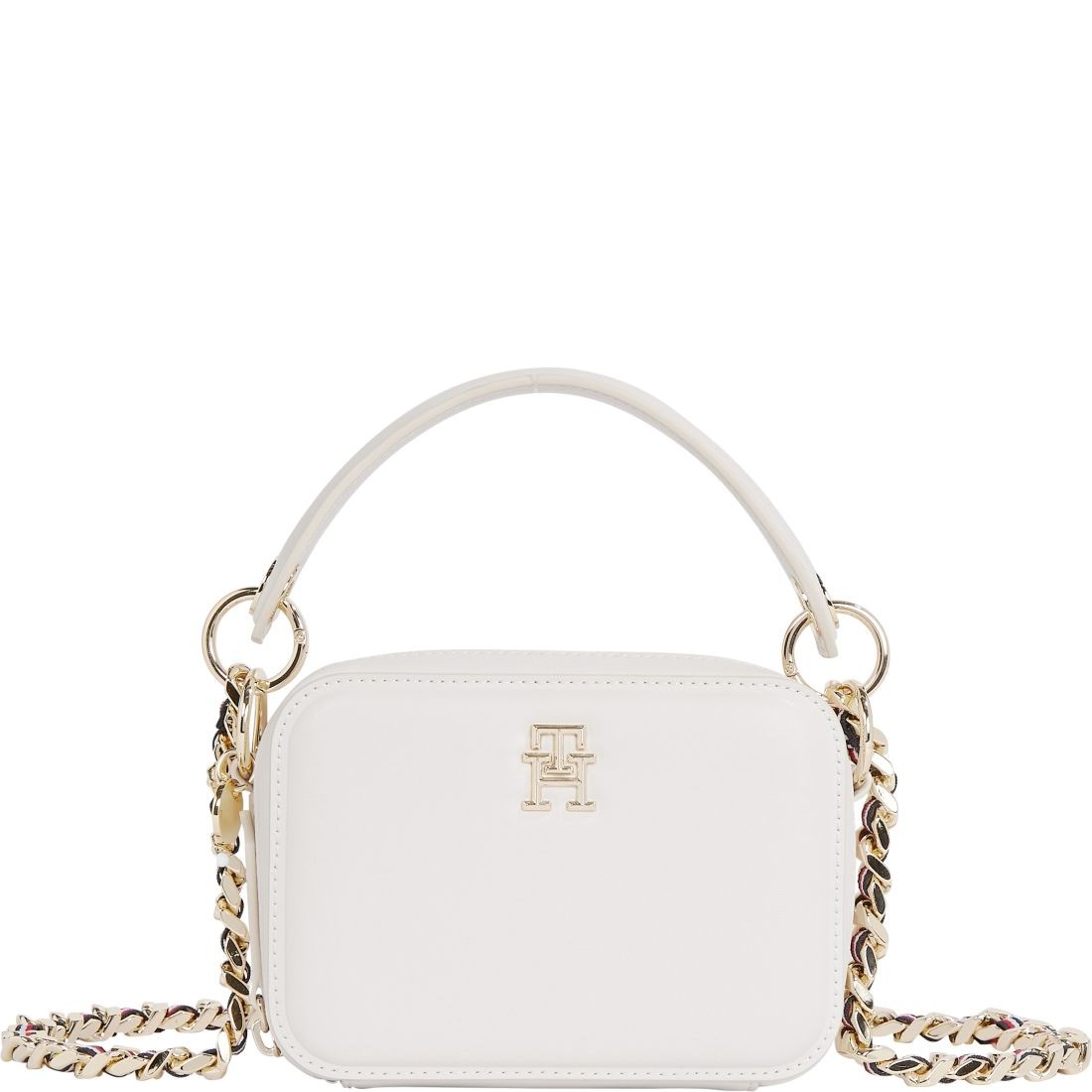 TOMMY HILFIGER Rankinė per petį moterims, Smėlio, Chic trunk crossbody 1