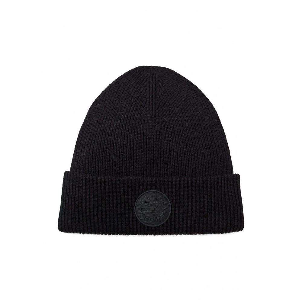 TOM TAILOR Kepurė vyrams, Juoda, Kepurė 1