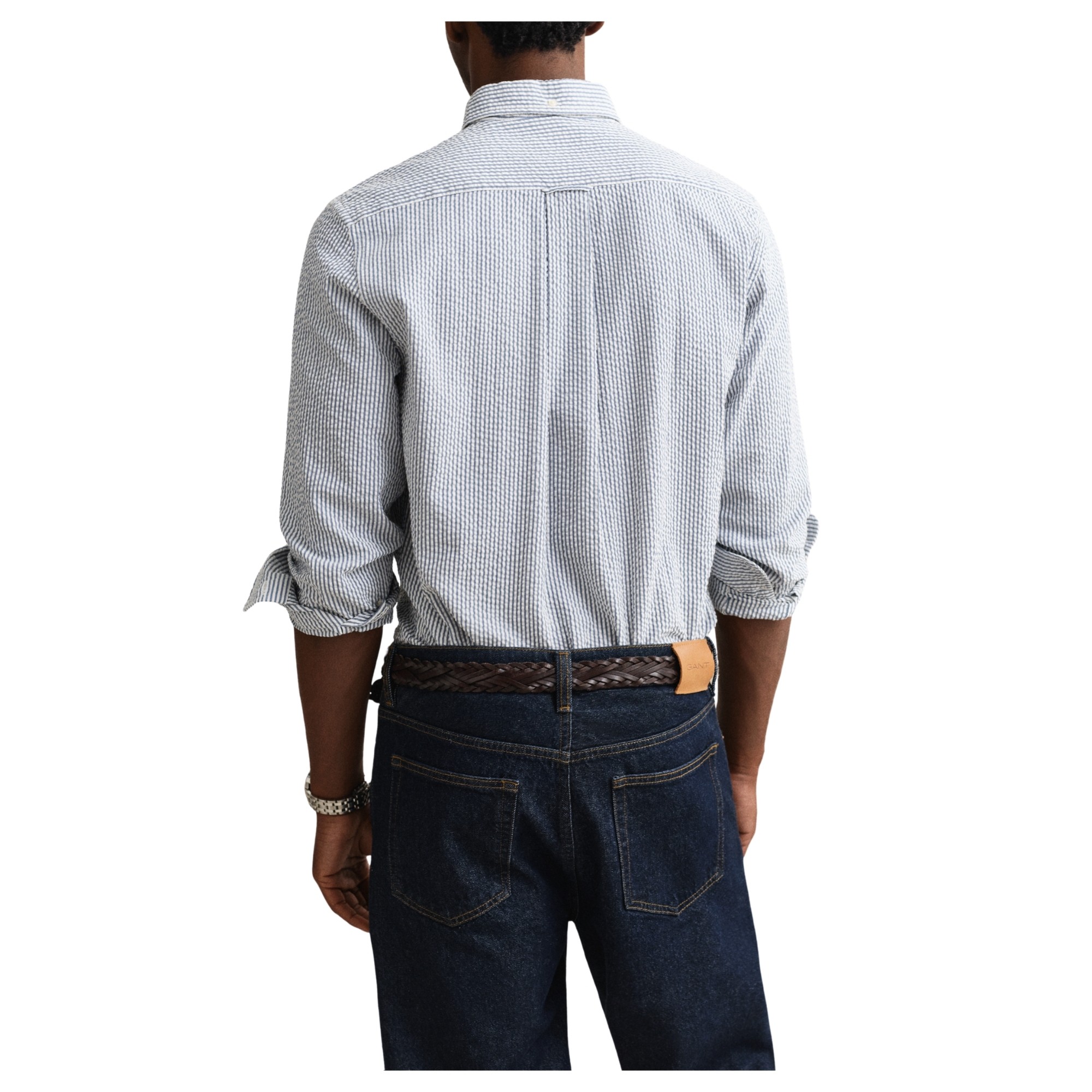 GANT Marškiniai trump. rankovėmis vyrams, Mėlyna, 3260037-442 Shirts sho 3