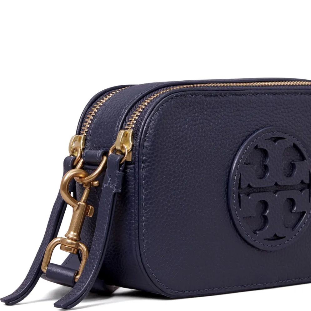 TORY BURCH Rankinė per petį moterims, Mėlyna, Miller mini crossbody bag 4