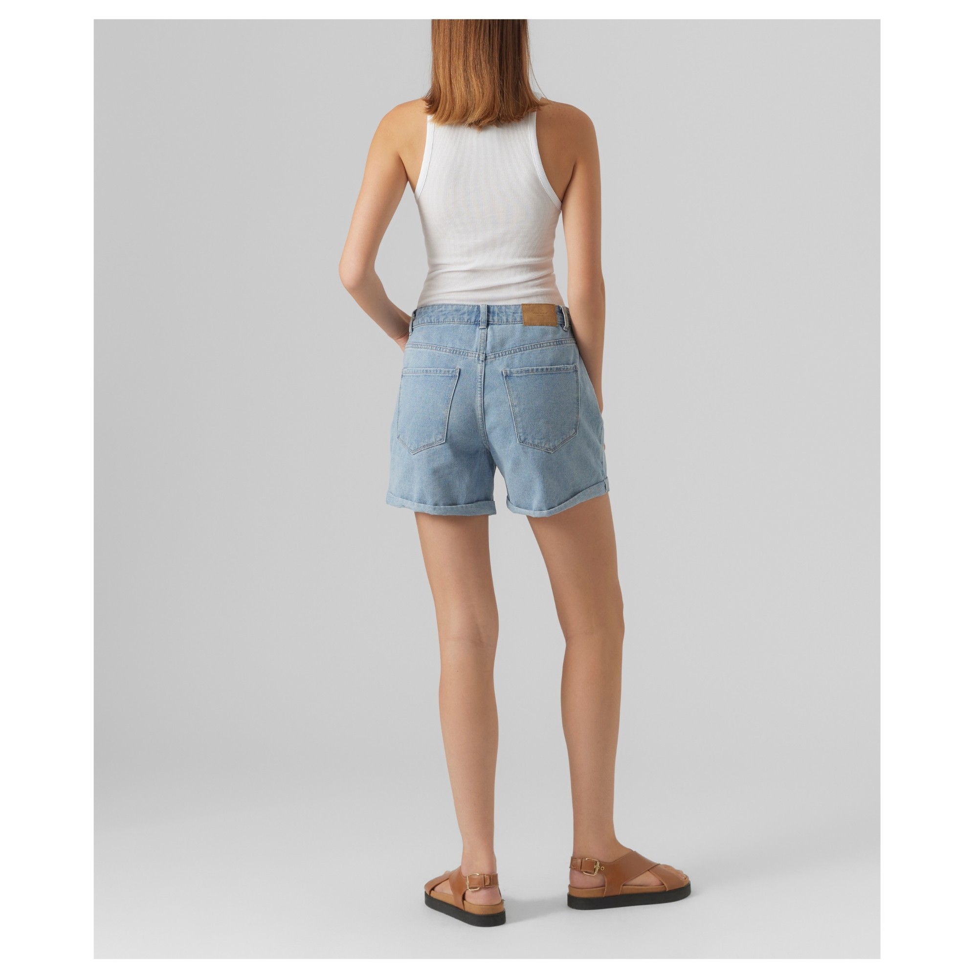 VERO MODA Šortai moterims, Mėlyna, Zuri loose denim 4