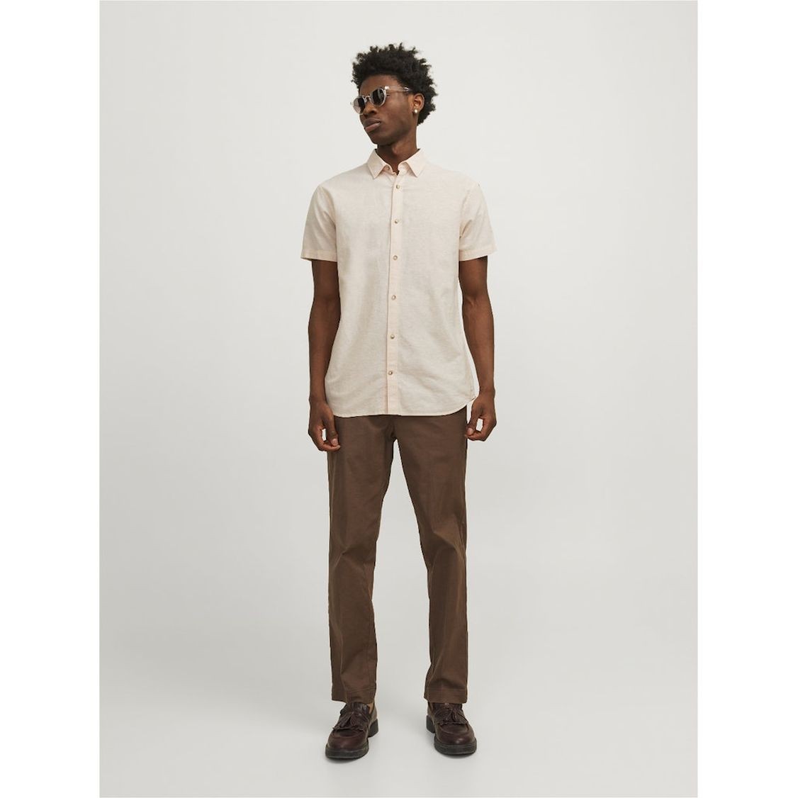 JACK & JONES Marškiniai vyrams, Balta, Jjesummer shirts 5