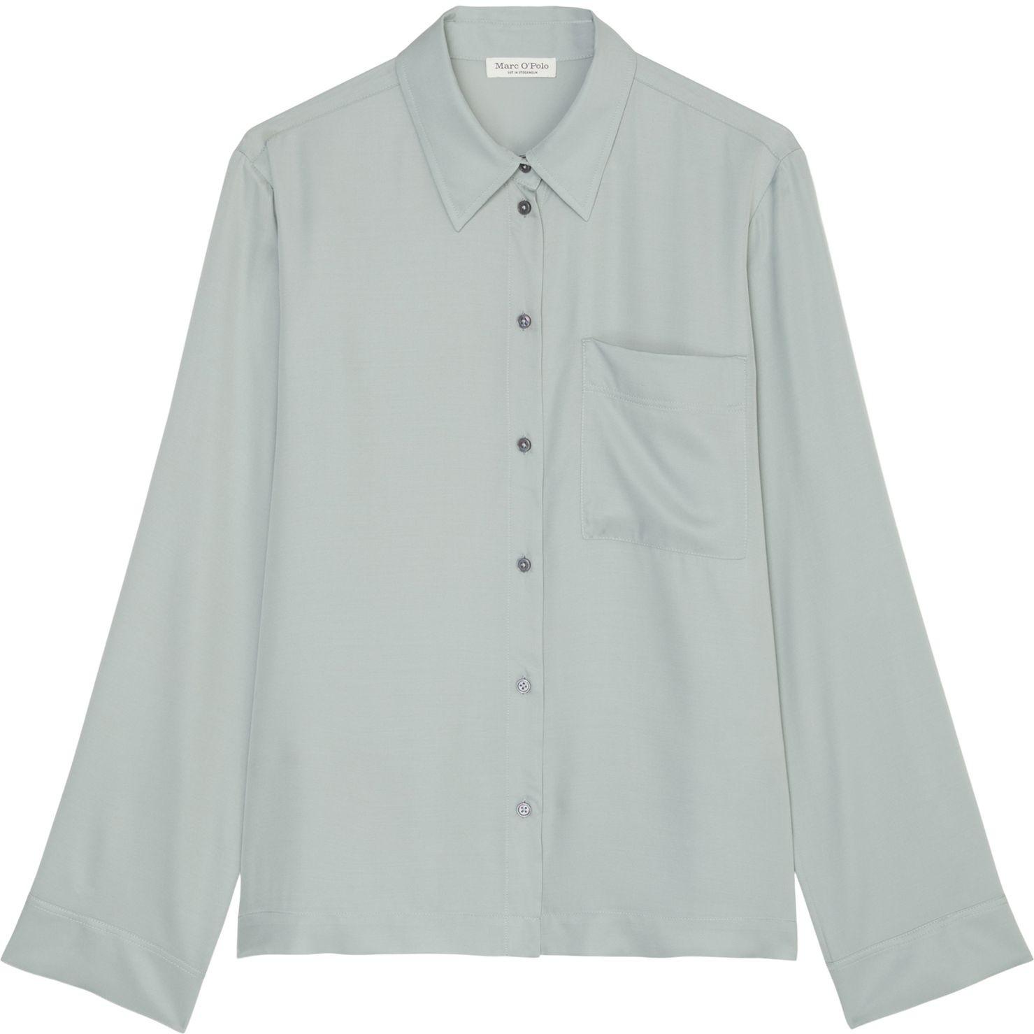 MARC O'POLO Marškiniai ilgomis rankovėmis moterims, Žalia, Shirts lon 410110942273 1