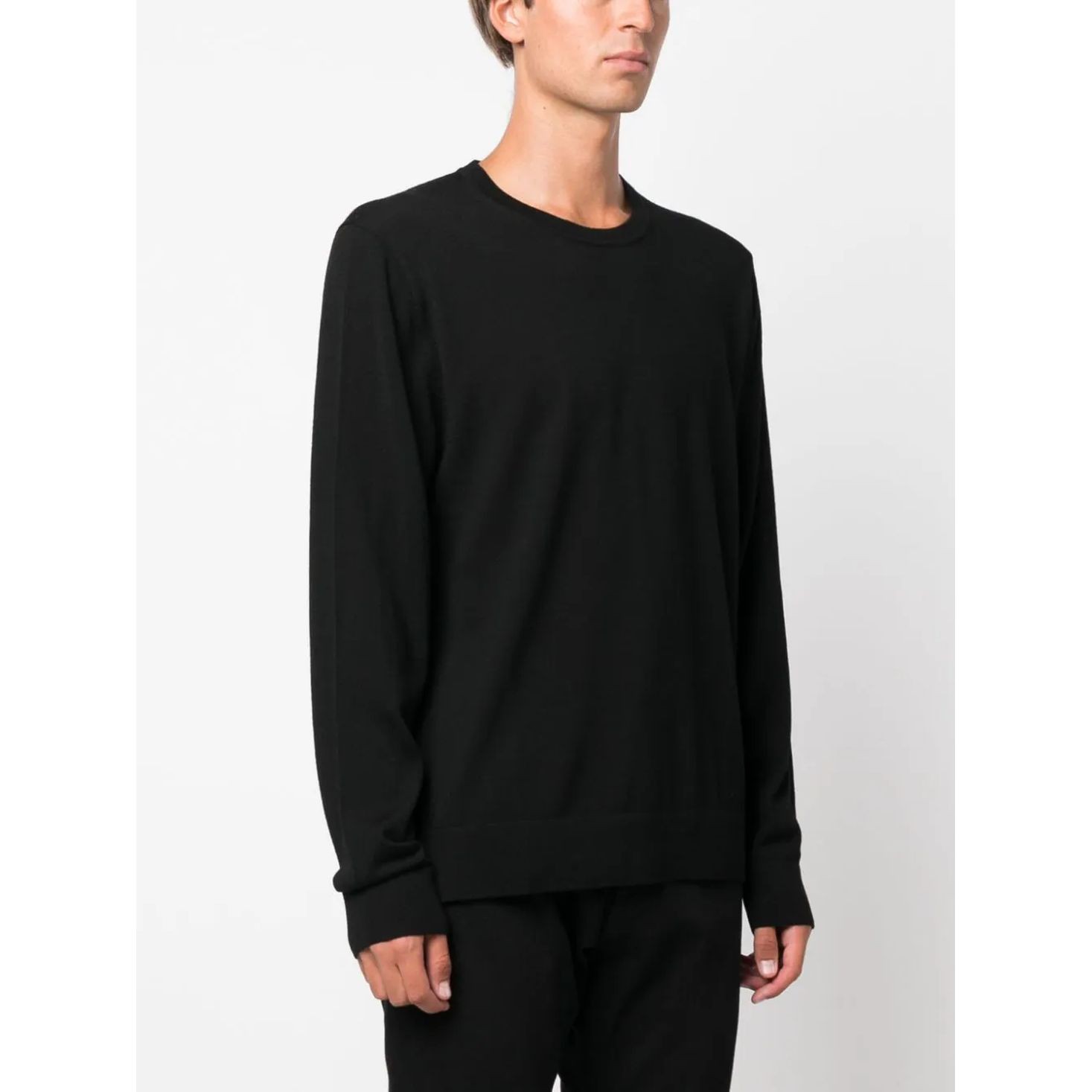 MICHAEL KORS Megztinis vyrams, Juoda, Core merino crew 2