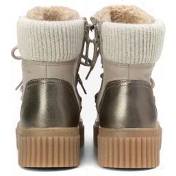 MARC O'POLO Aulinukai moterims, Smėlio, Mod. BiancaN25F Booties 3