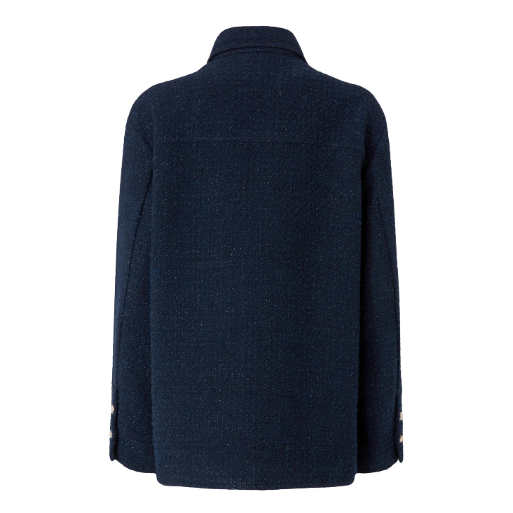 PINKO Švarkas moterims, Mėlyna, Oversize paterned tweed blazer 2