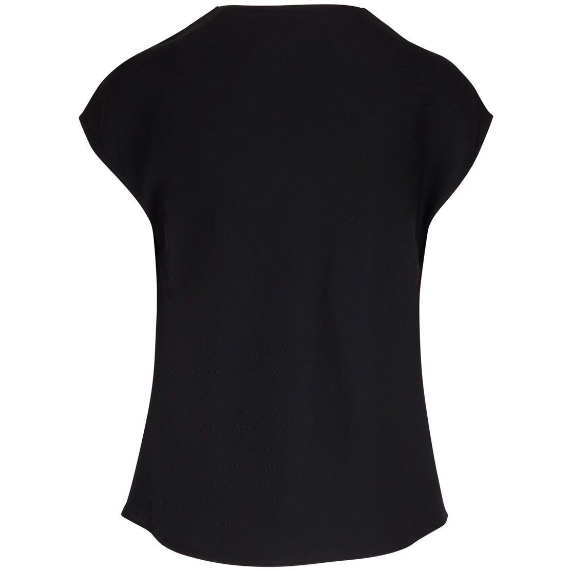 VINCE Palaidinės moterims, Juoda, Cowl neck cap sleeve blouse 2