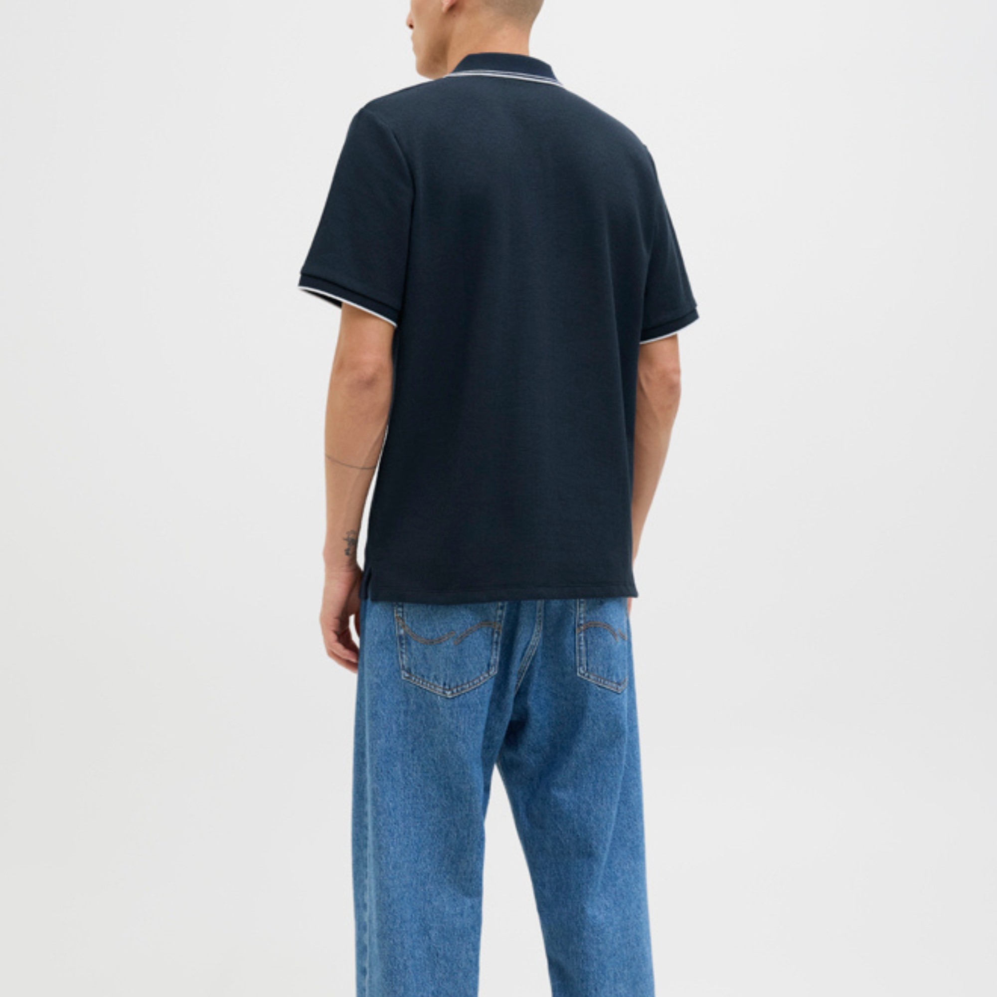 JACK & JONES Polo marškiniai trumpos rank. vyrams, Mėlyna, Austin 3